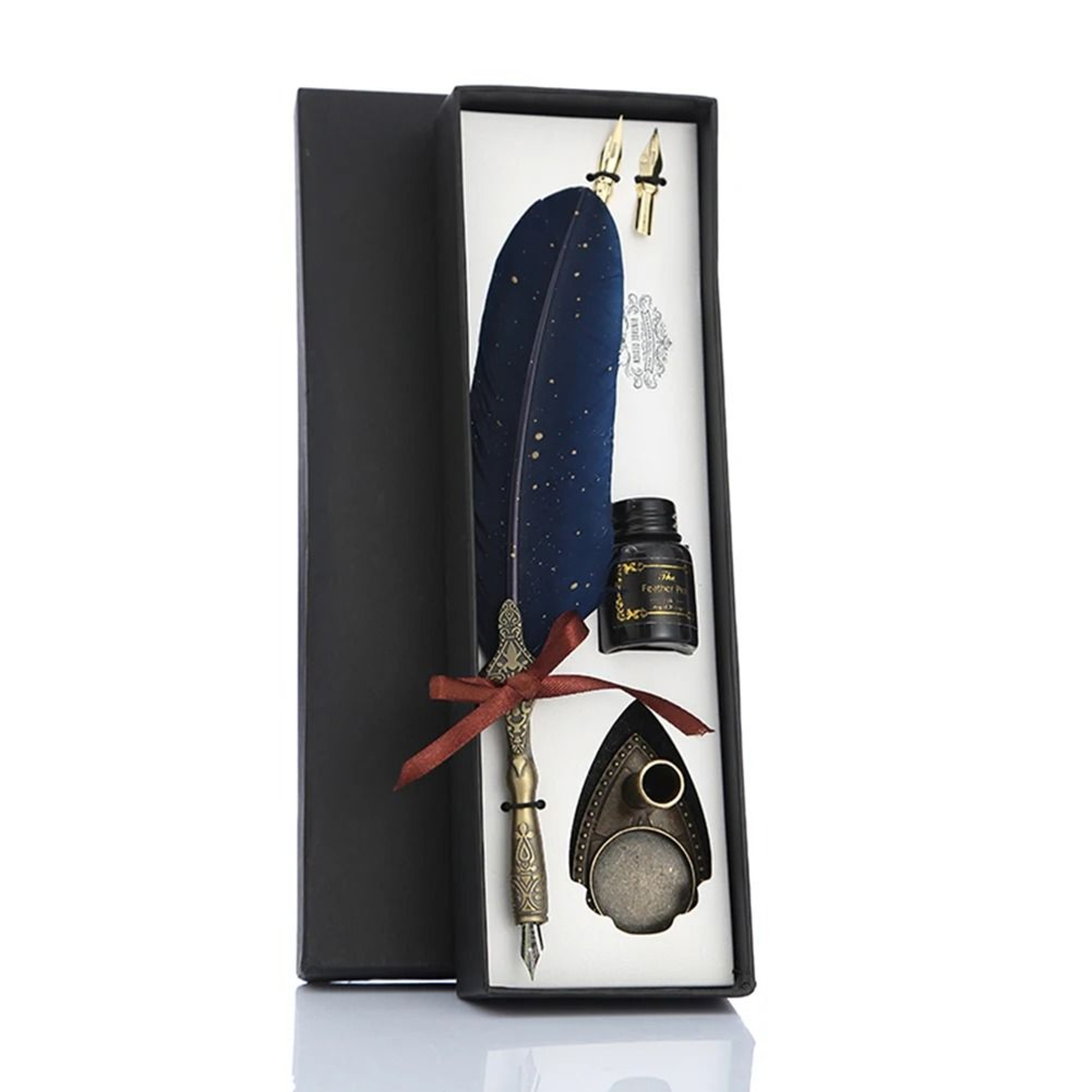 Retro Feather Dip Pen Set With Nibs Gift Box 4