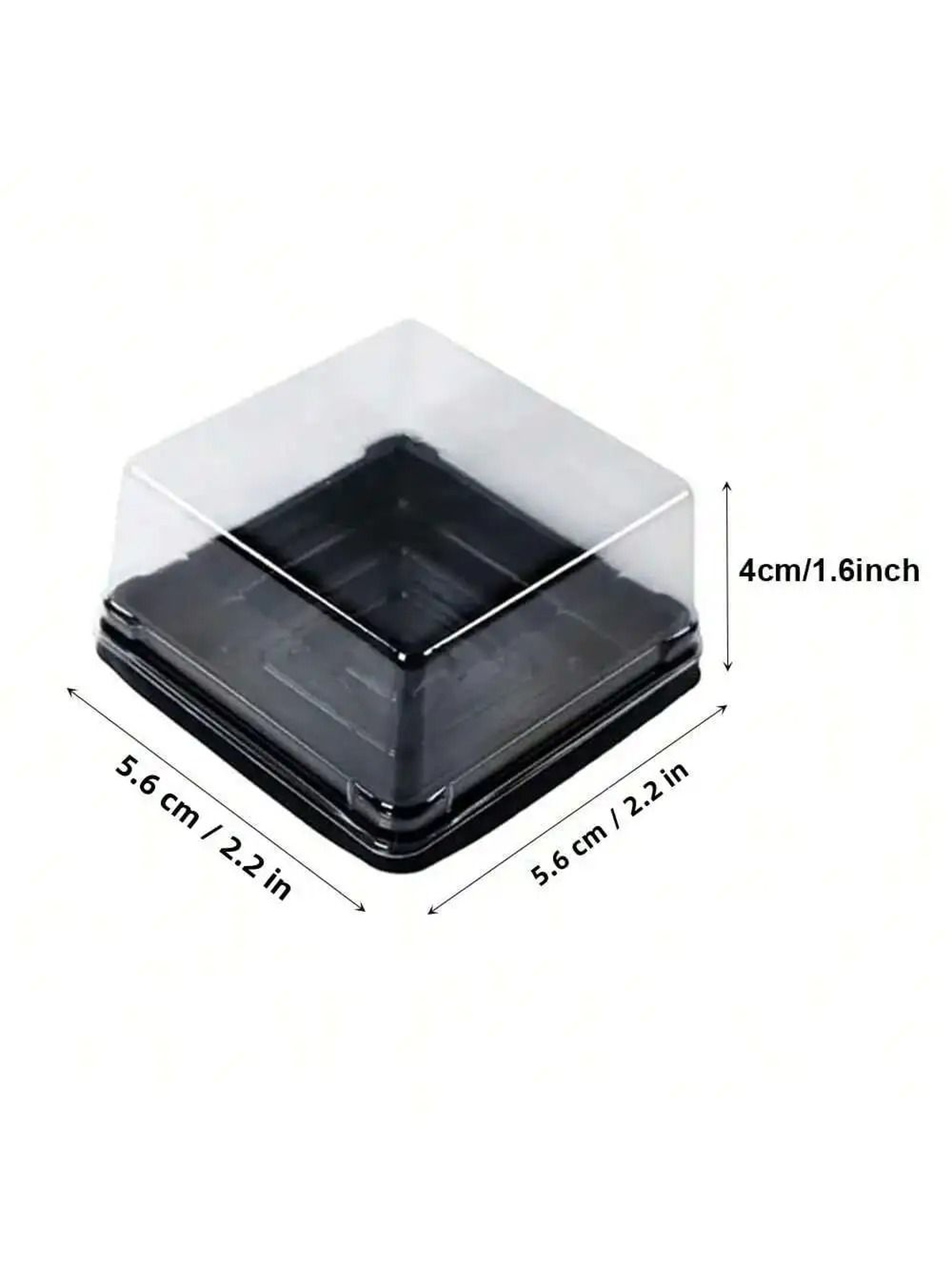 Clear Mini Cupcake Boxes With Gold Base 50 Pack 1