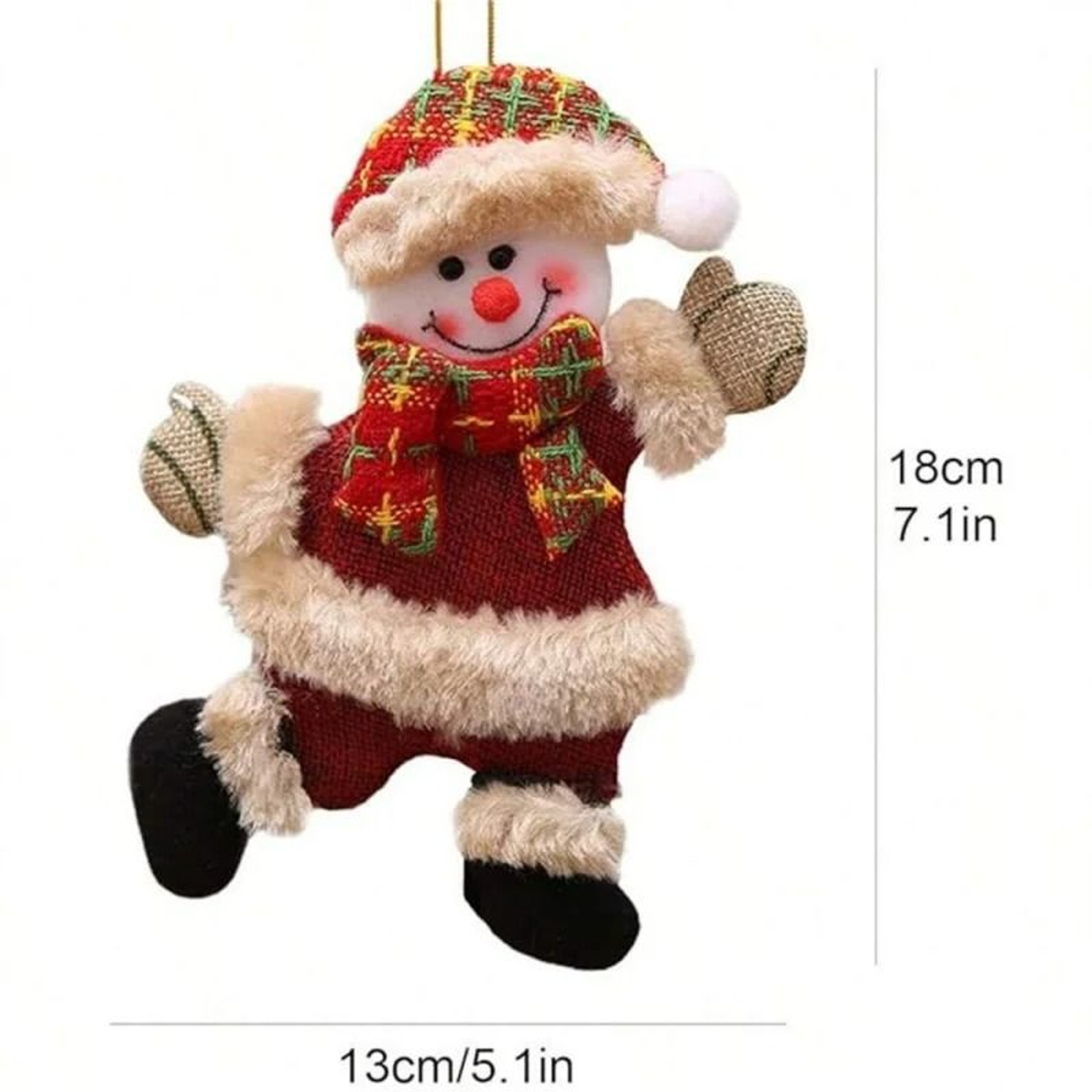 Plush Christmas Hanging Ornaments For Tree Decor 5