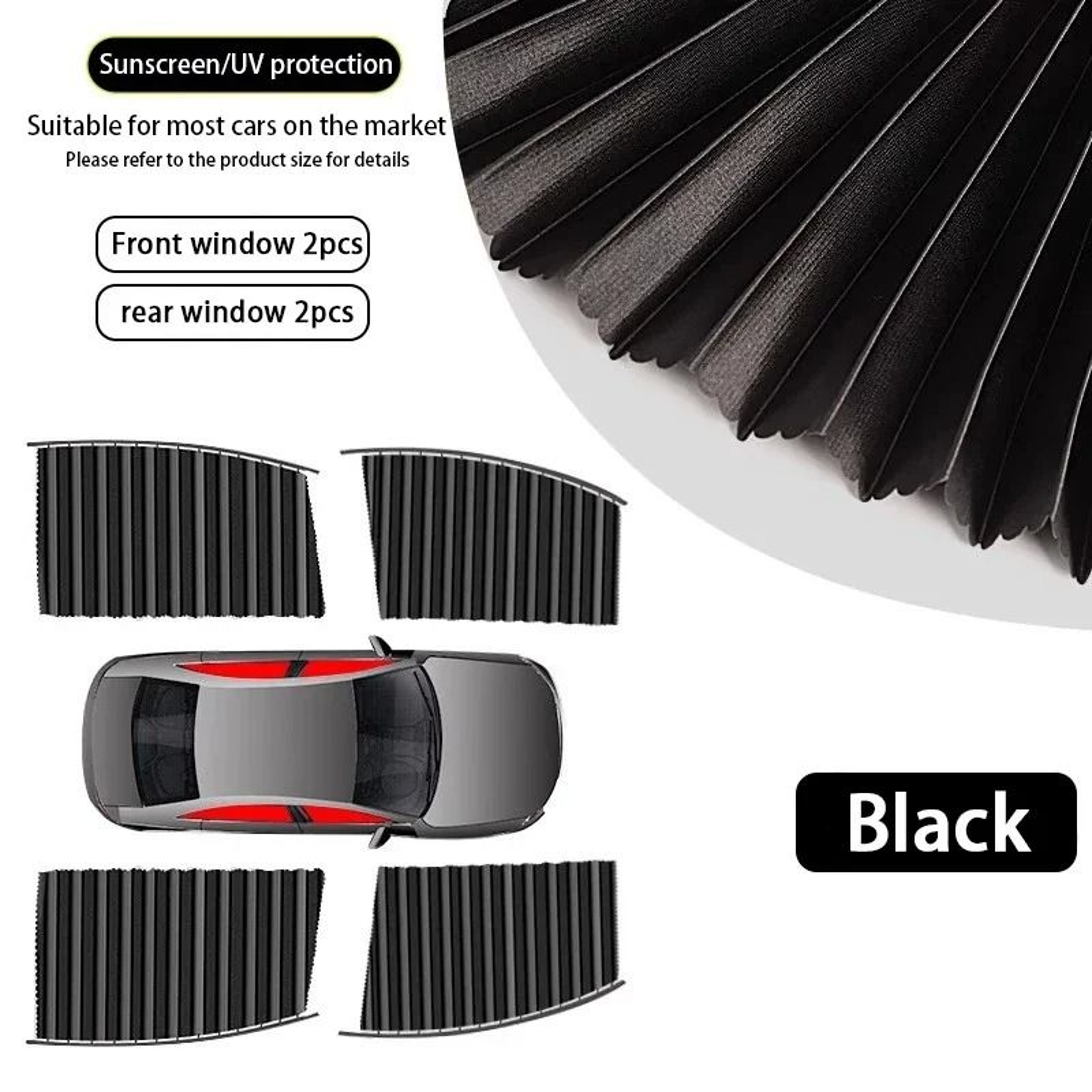 Retractable Car Privacy Curtains For Side Windows 5