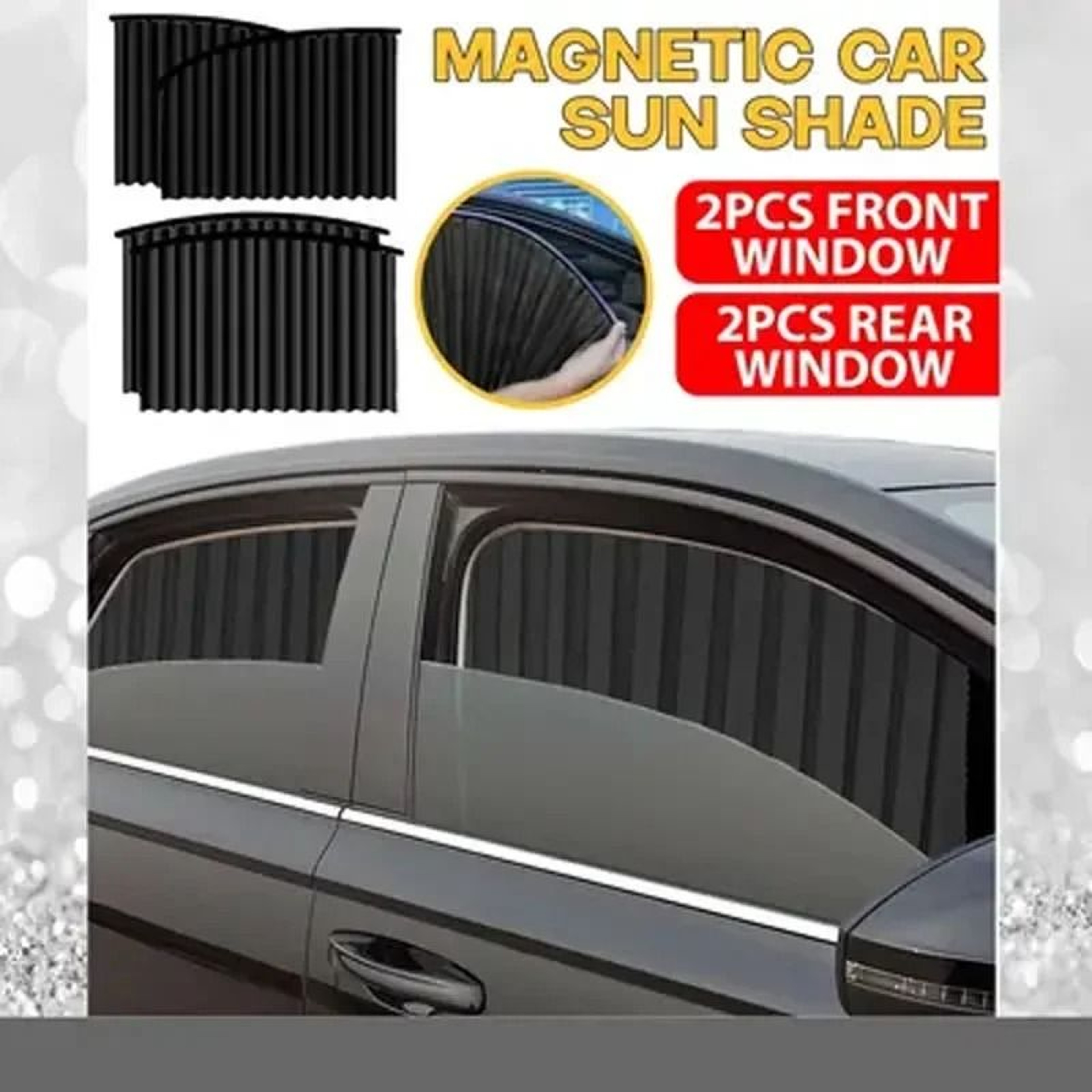 Retractable Car Privacy Curtains For Side Windows 0