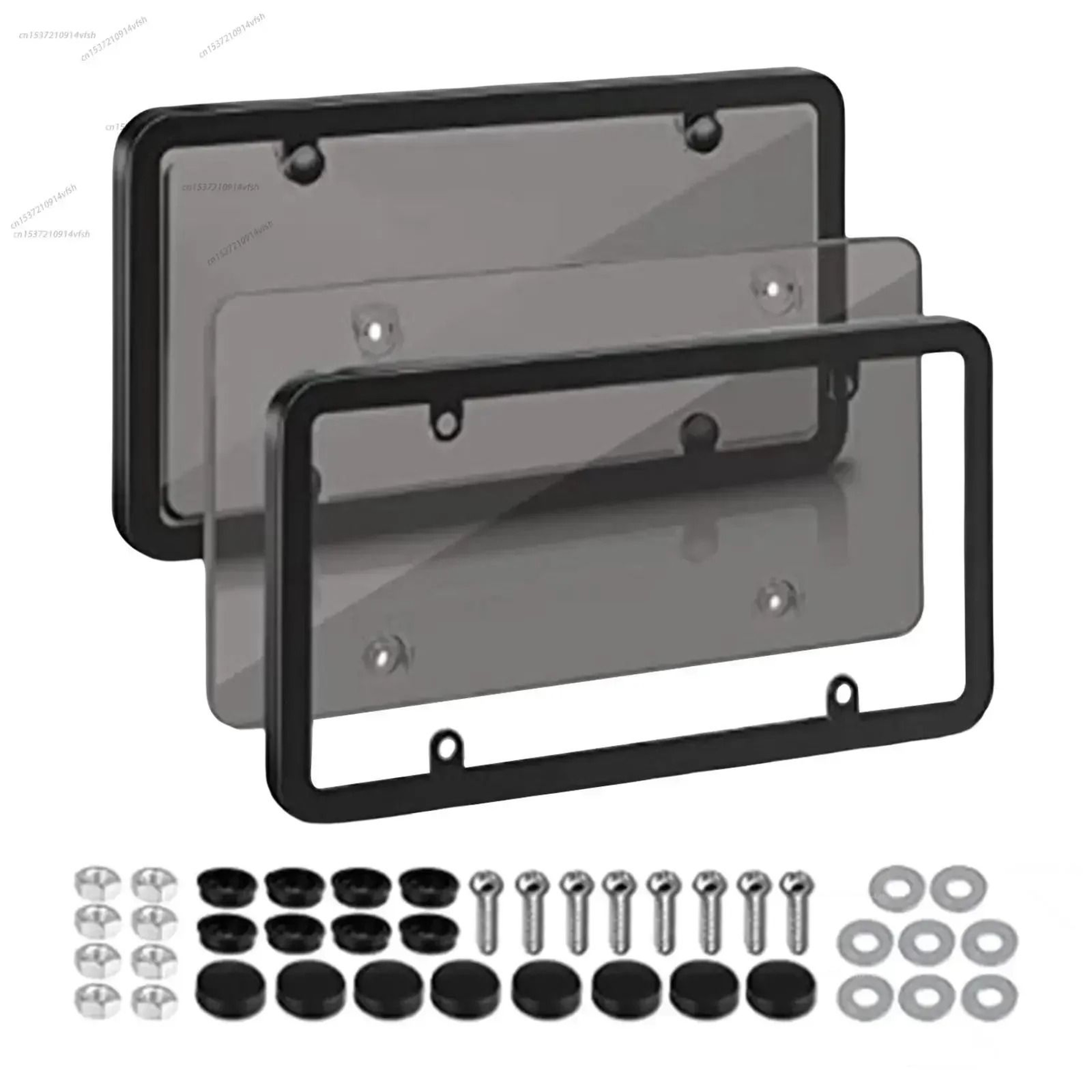 Universal Car License Plate Frame With Screws 1