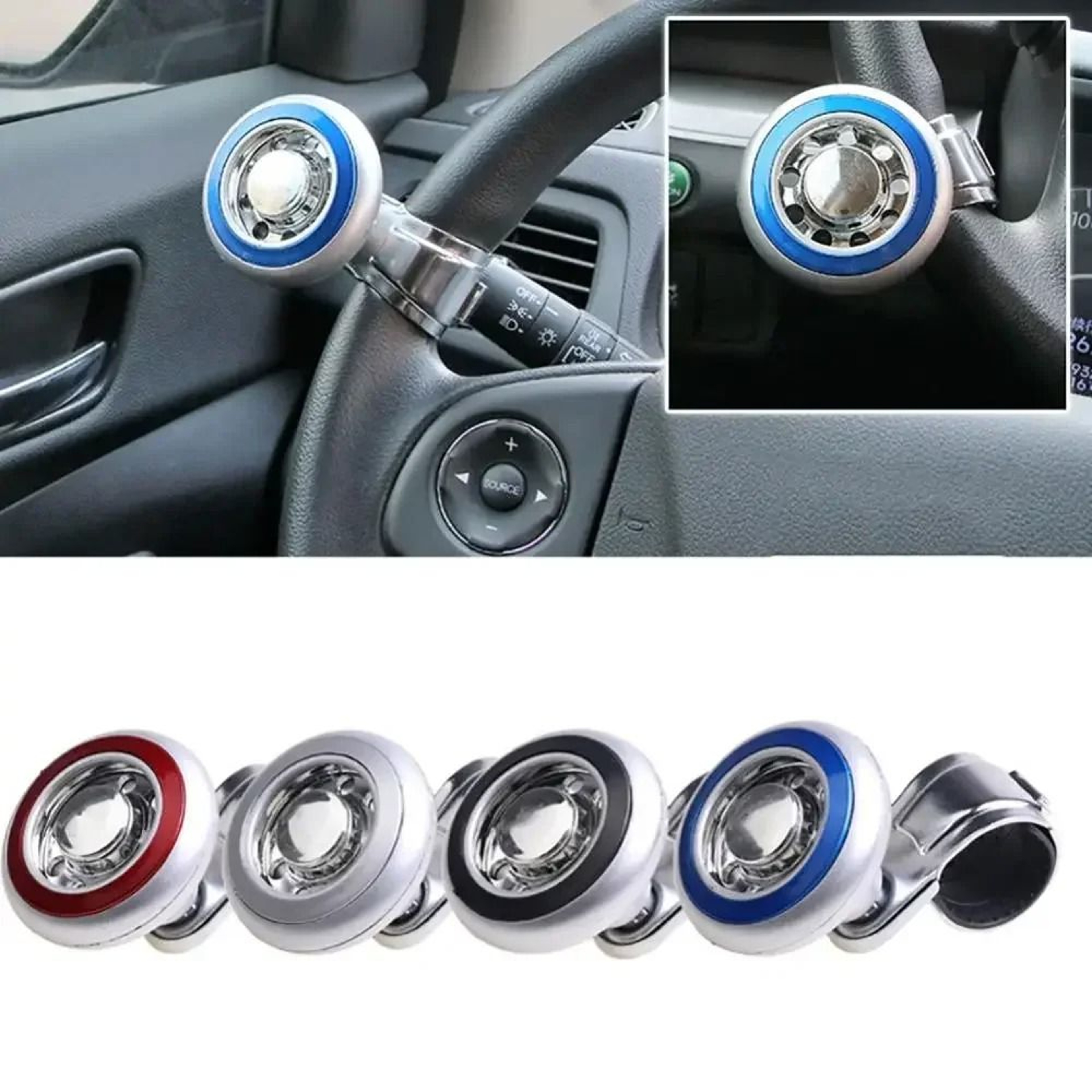Universal Steering Wheel Spinner Knob With Anti Slip Grip 5
