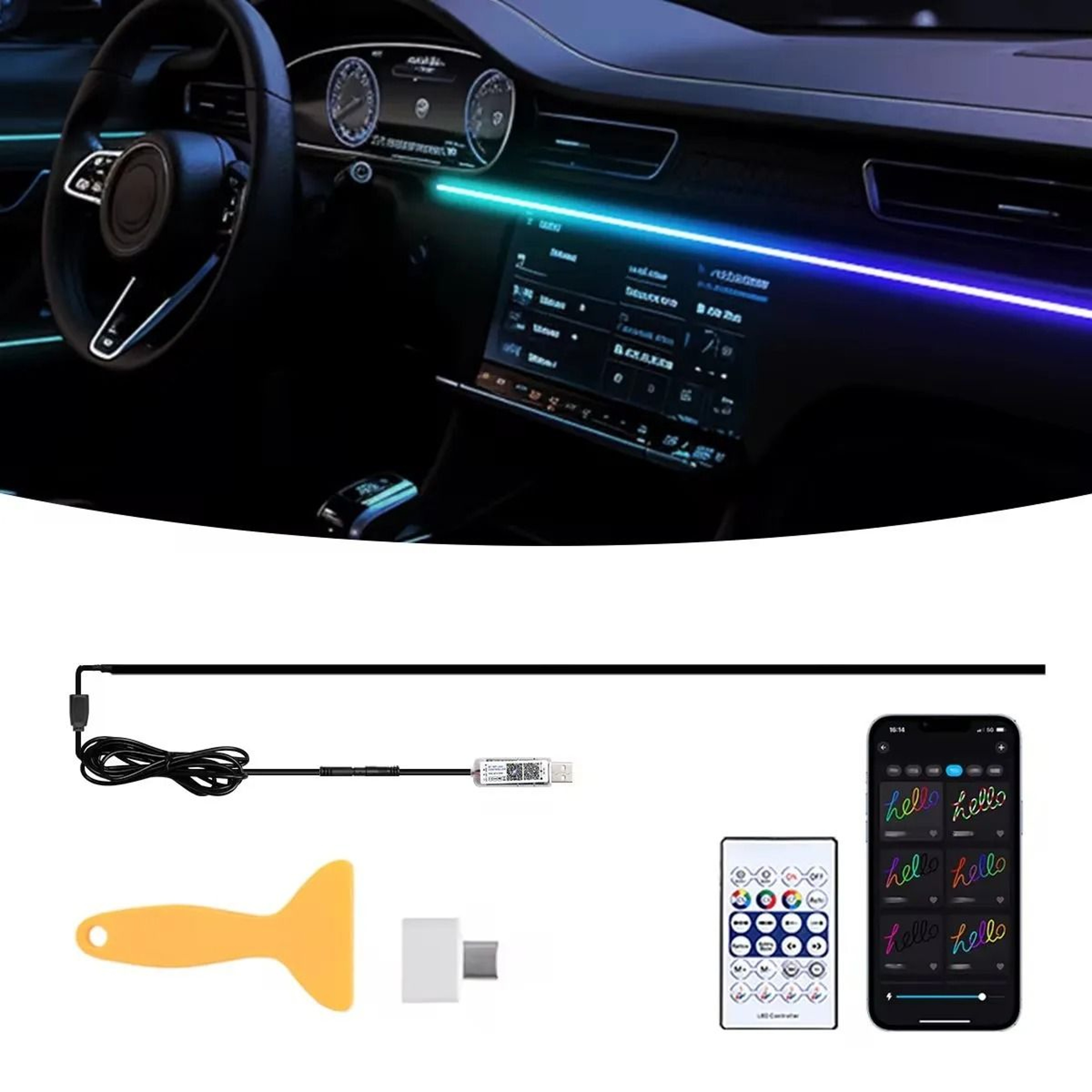 Tesla Model 3 Y X S Ambient Light USB Dock Automatic Shutdown Module 2