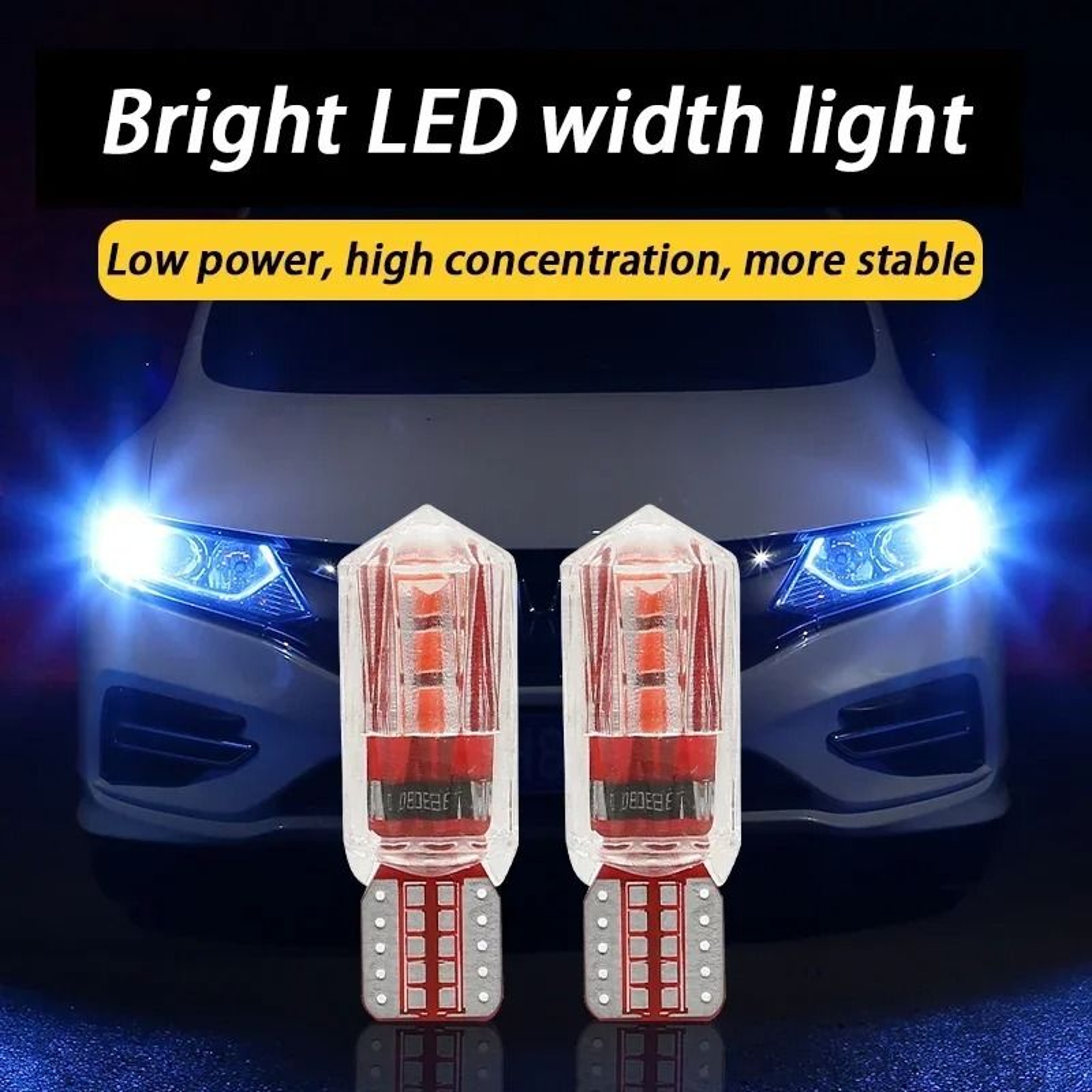 Ice Blue T10 LED Car Clearance Lamp Super Bright Plug In Auto Light 0