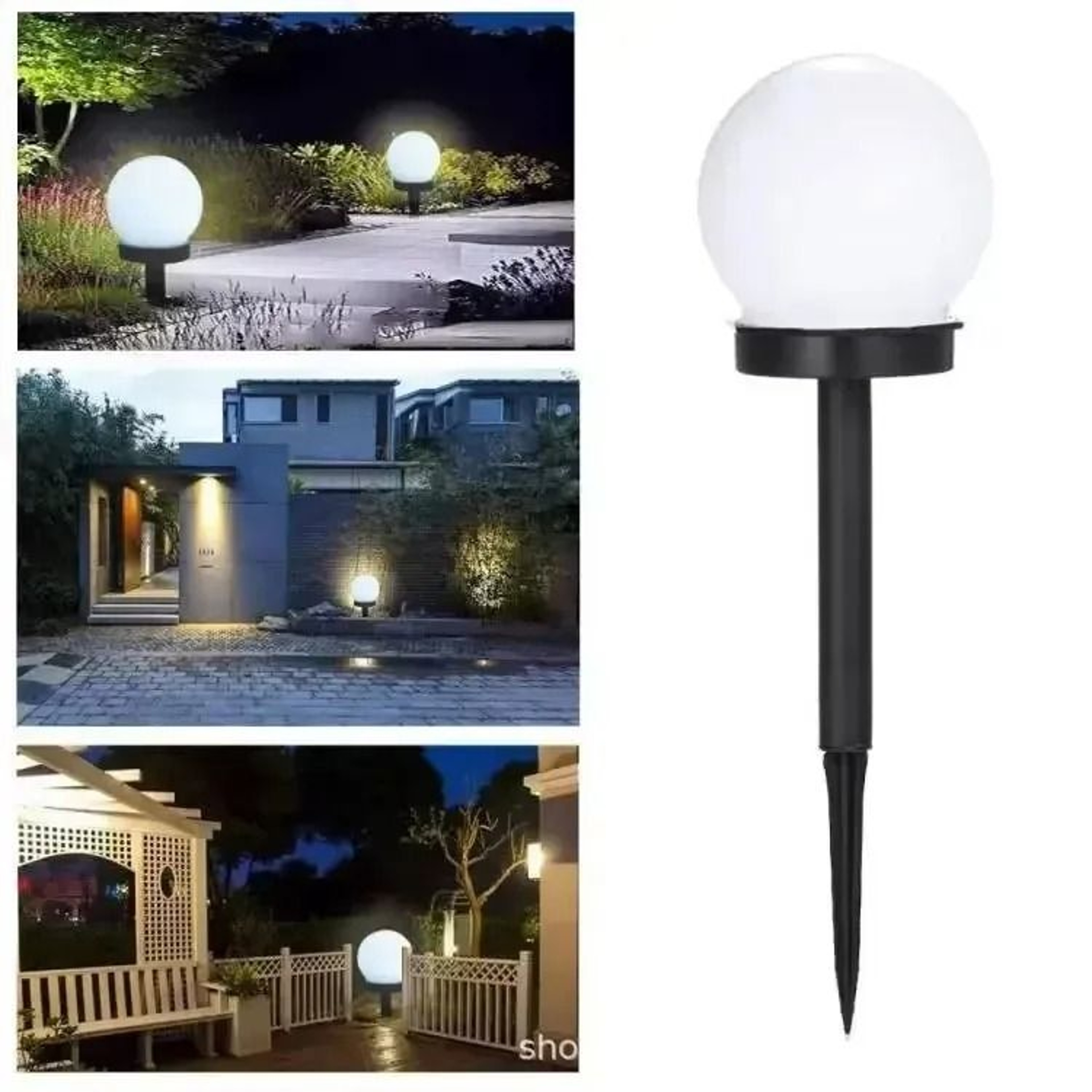 Solar Powered LED Bulb Lights For Outdoor Garden Decor 1