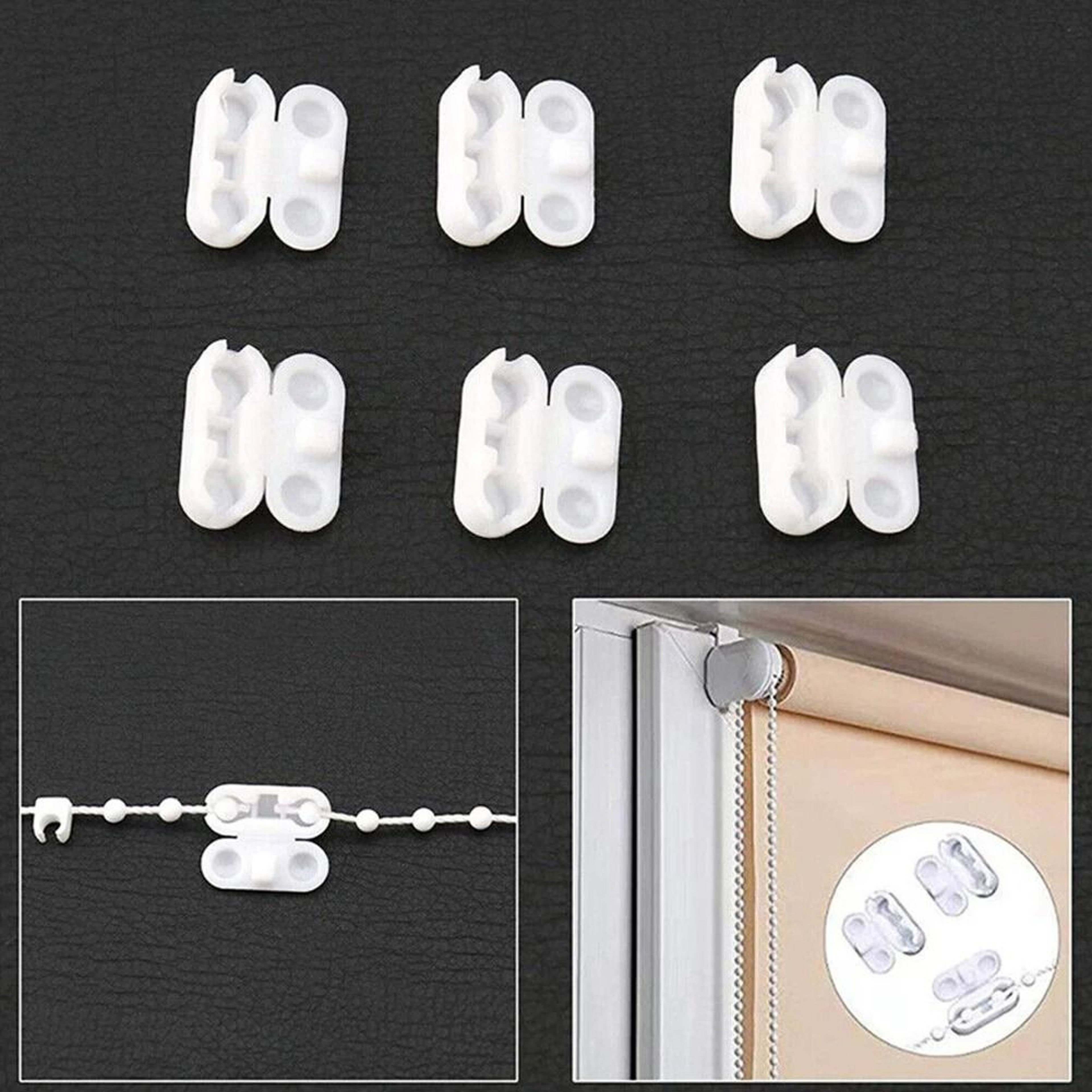 10 Piece Roller Blind Cord Connector Set For Curtains And Vertical Blinds Replacement 1