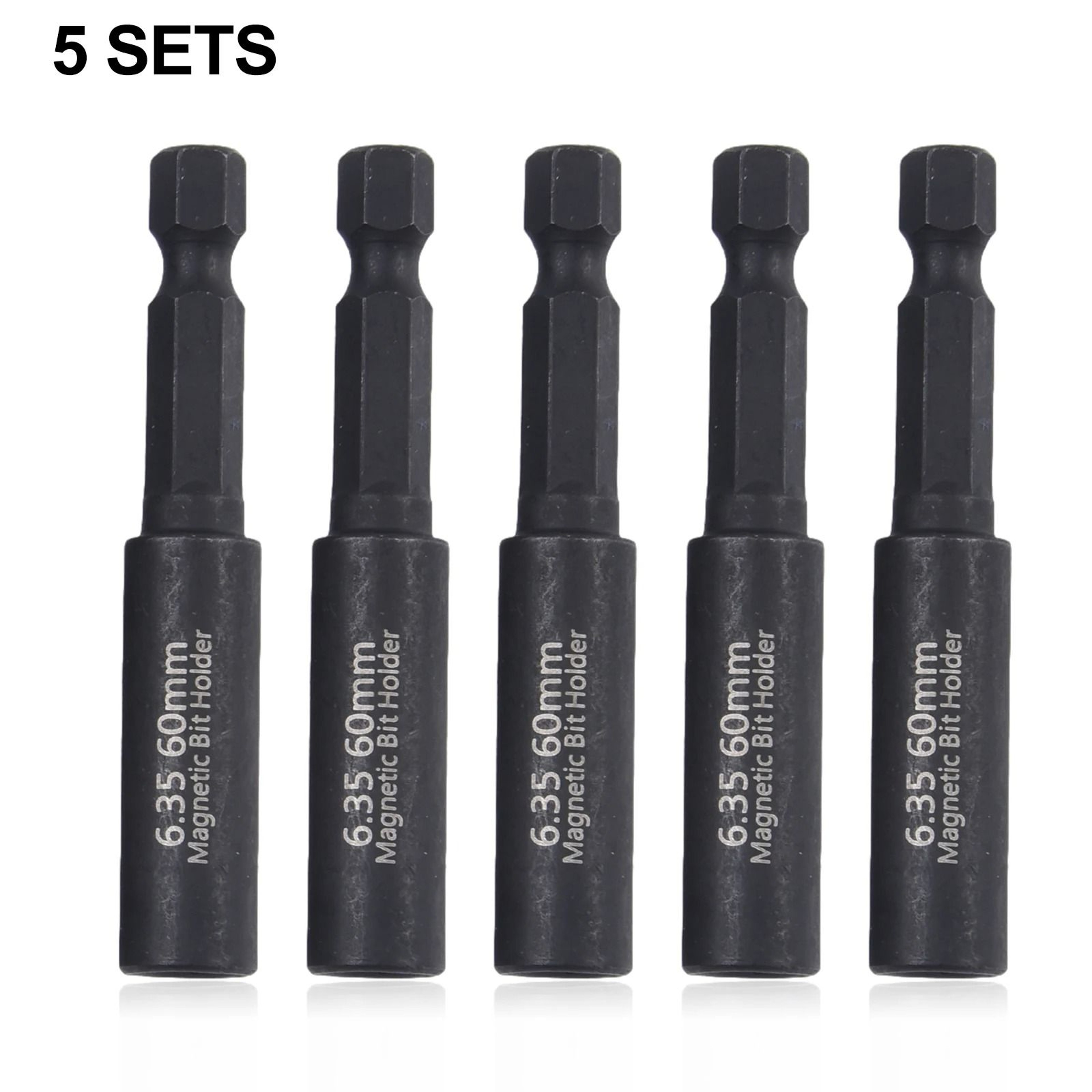 60mm Magnetic Screwdriver Bit Holder Set With 1 4 Inch Hex Shank 6