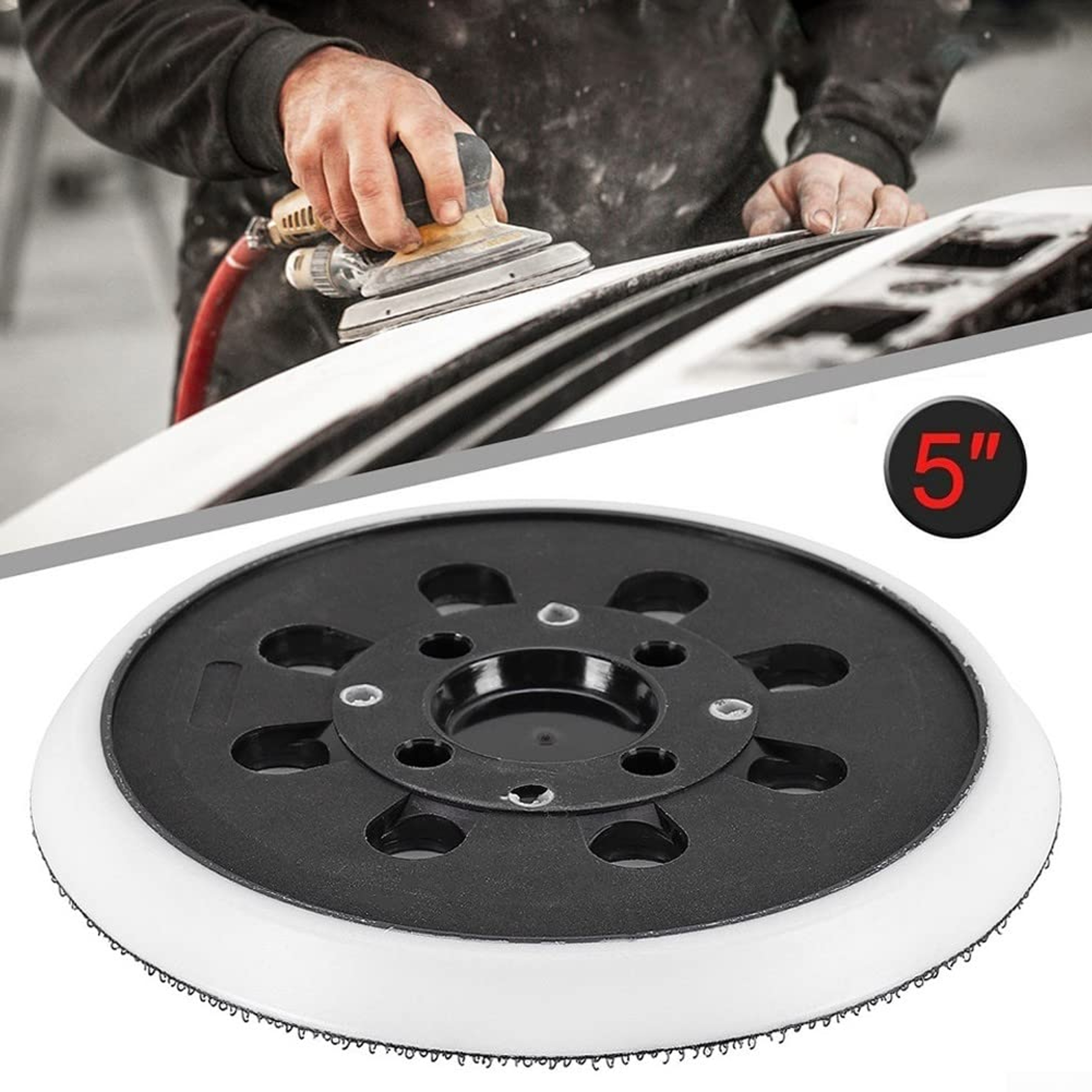 5 Inch 125mm Sanding Backing Pad For Bosch PEX Sanders 4