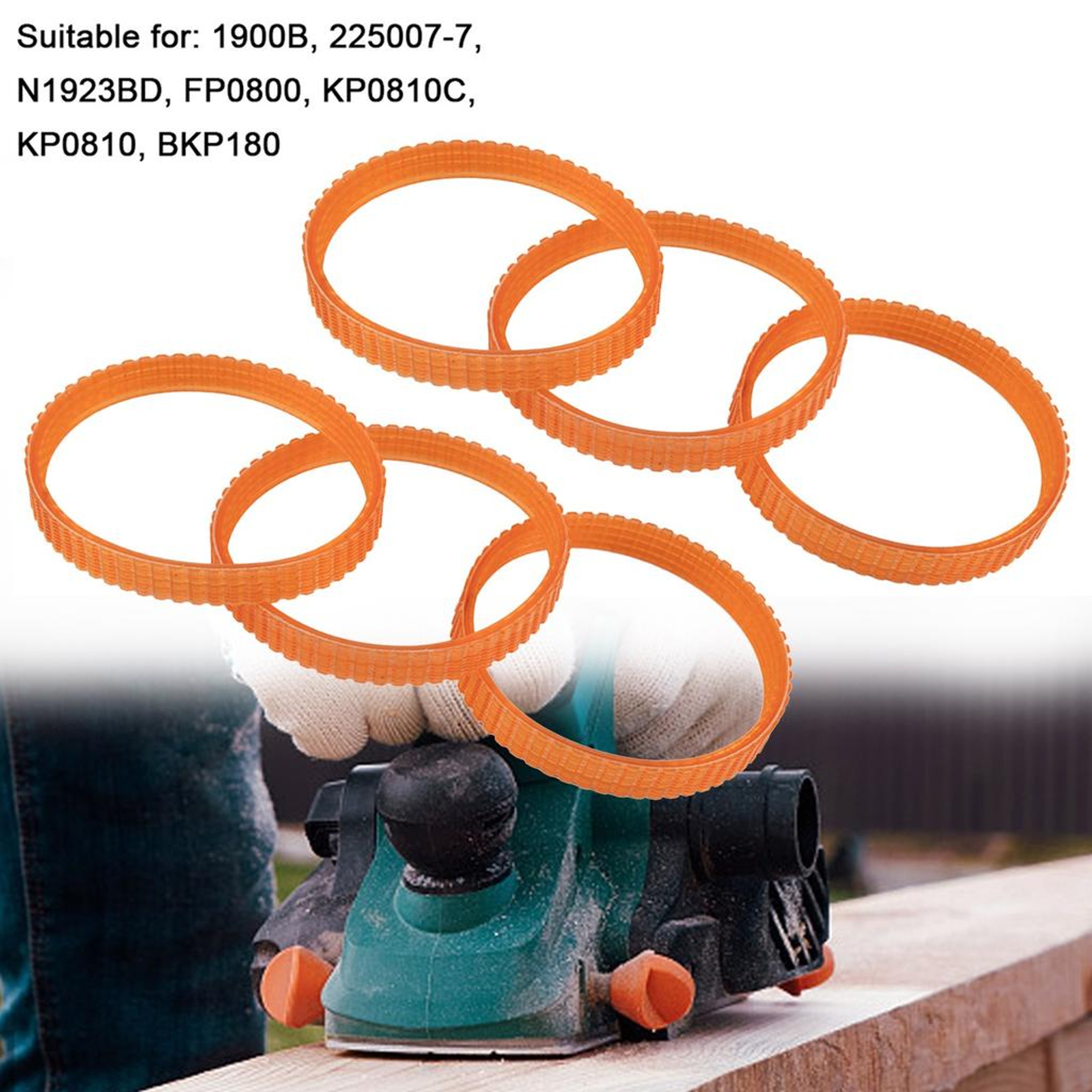 3 Piece Electric Planer Drive Belt Set For 1900B Power Tool Repair 4