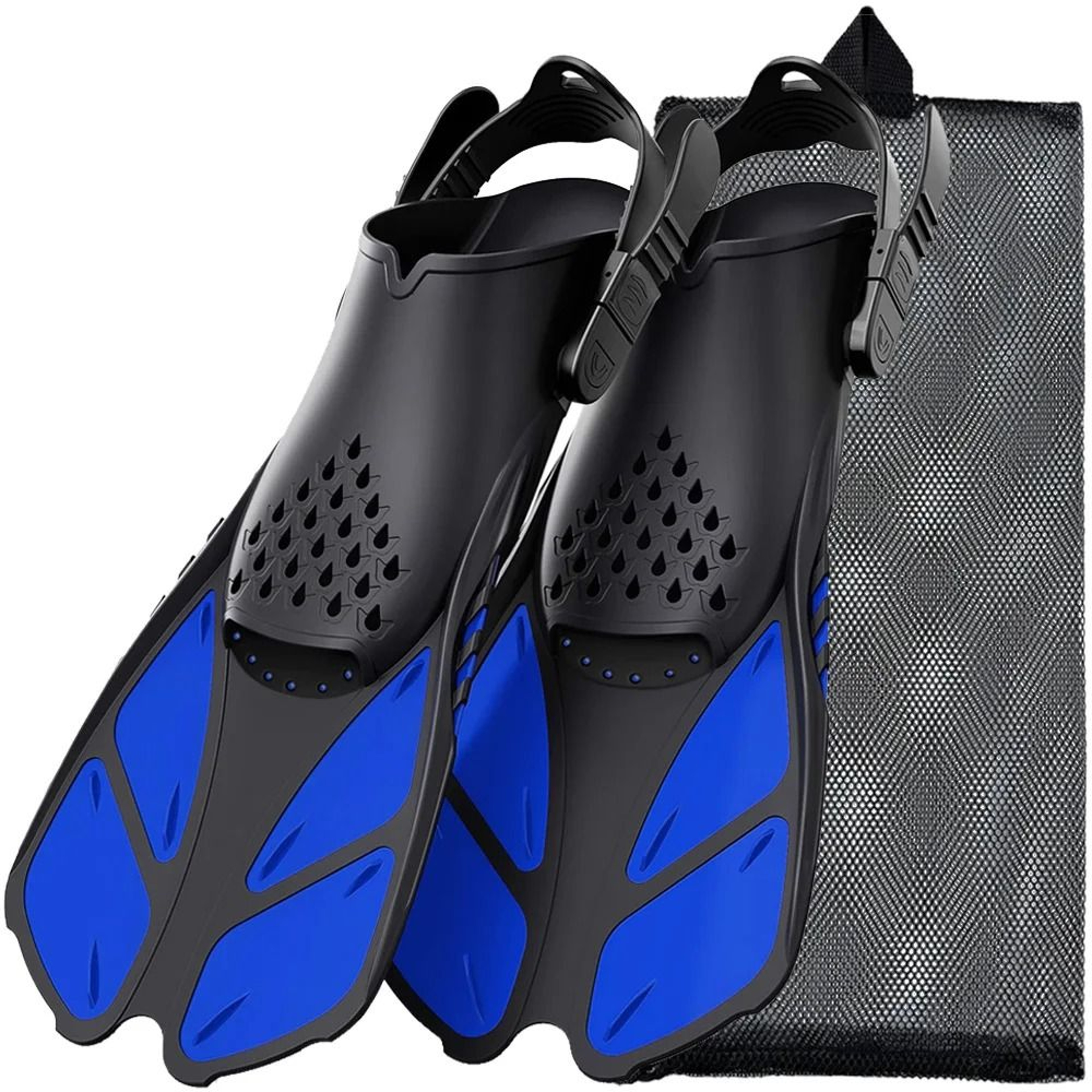 Adjustable Short Snorkel Fins For Swimming Diving And Travel 11