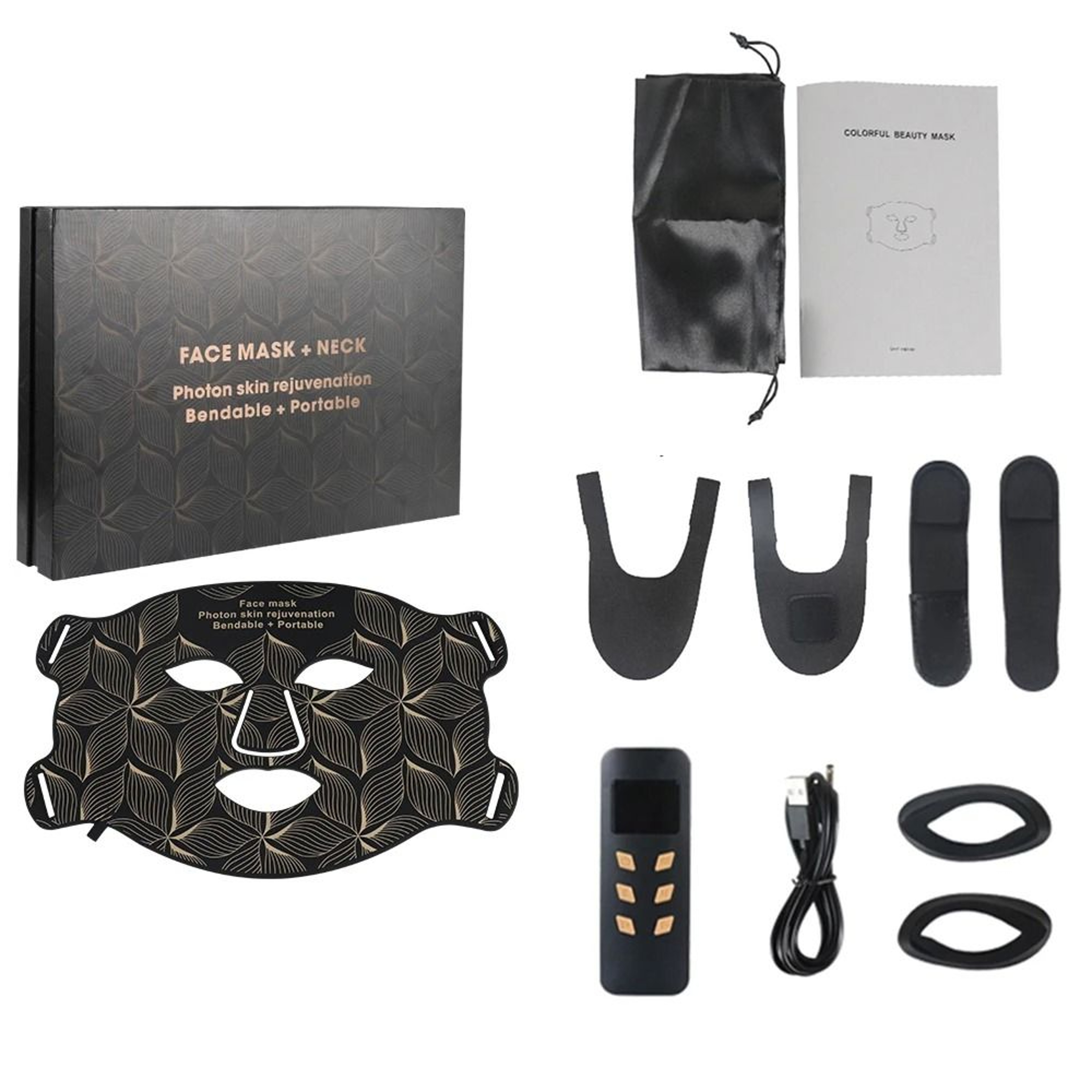 LED Face Mask With Neck Red Light Therapy For Skin Rejuvenation 5