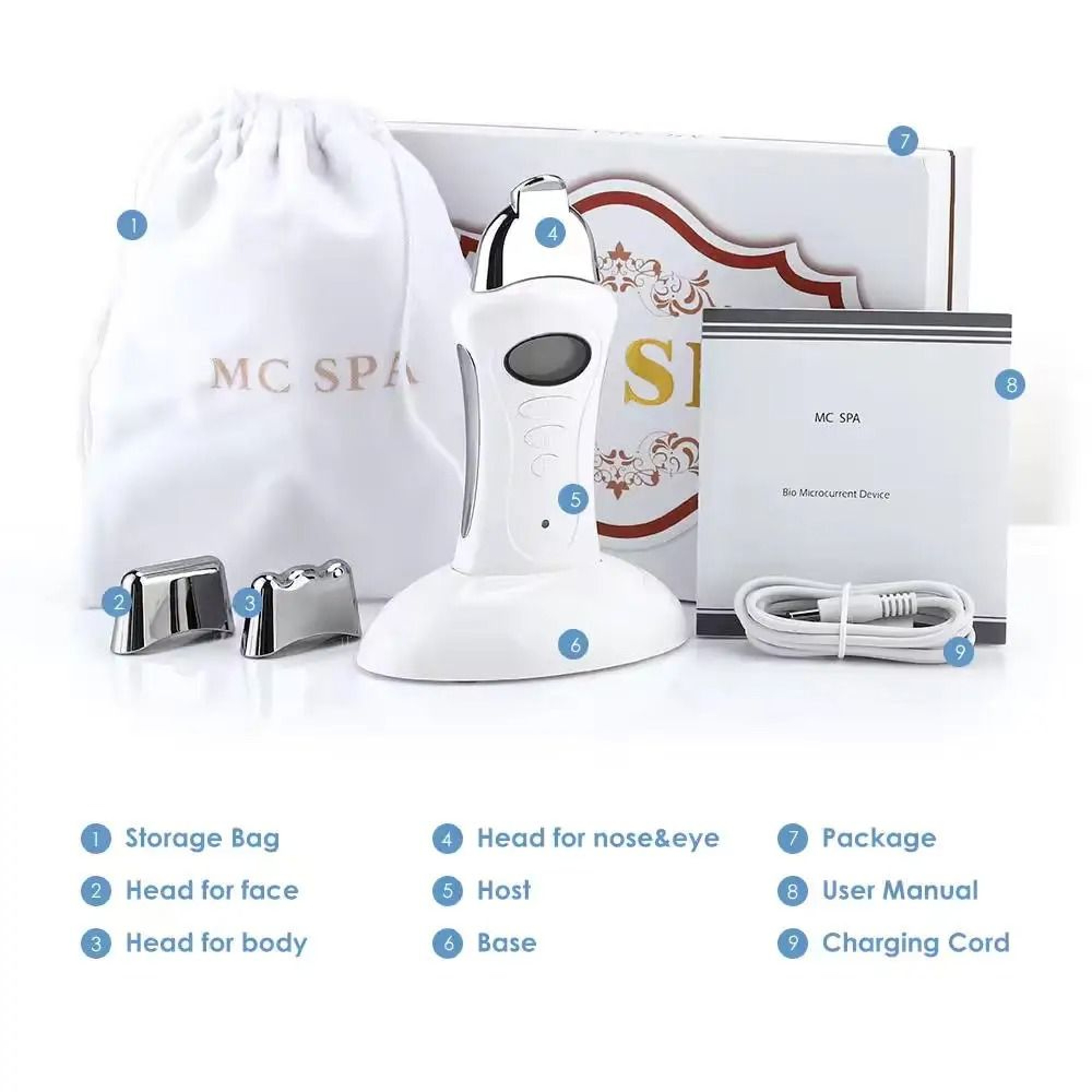 Microcurrent Facial Device Galvanic Face Massager For Skin Lifting 2