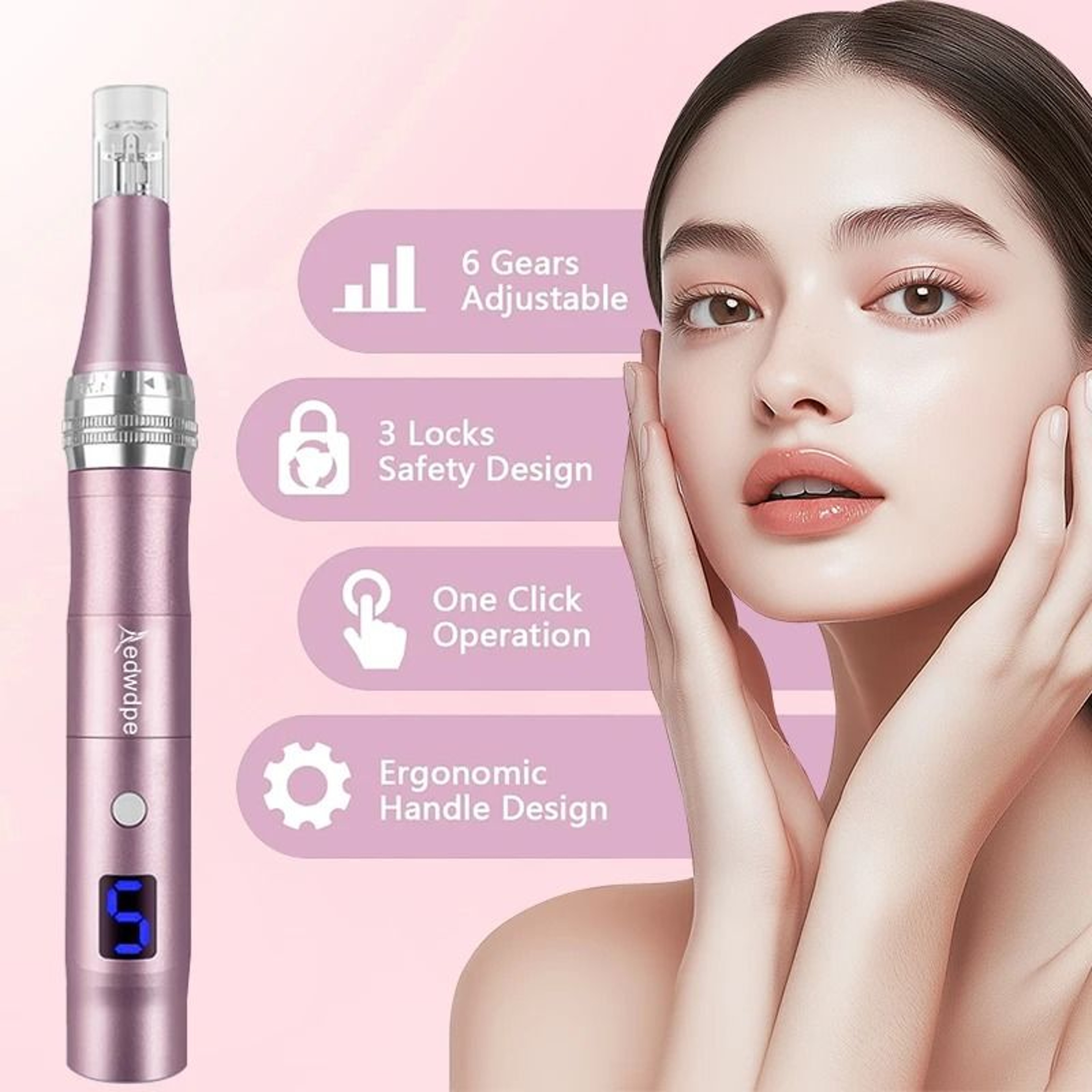 USB Facial Massager Face Lifting Pen For Skin Tightening Care 4