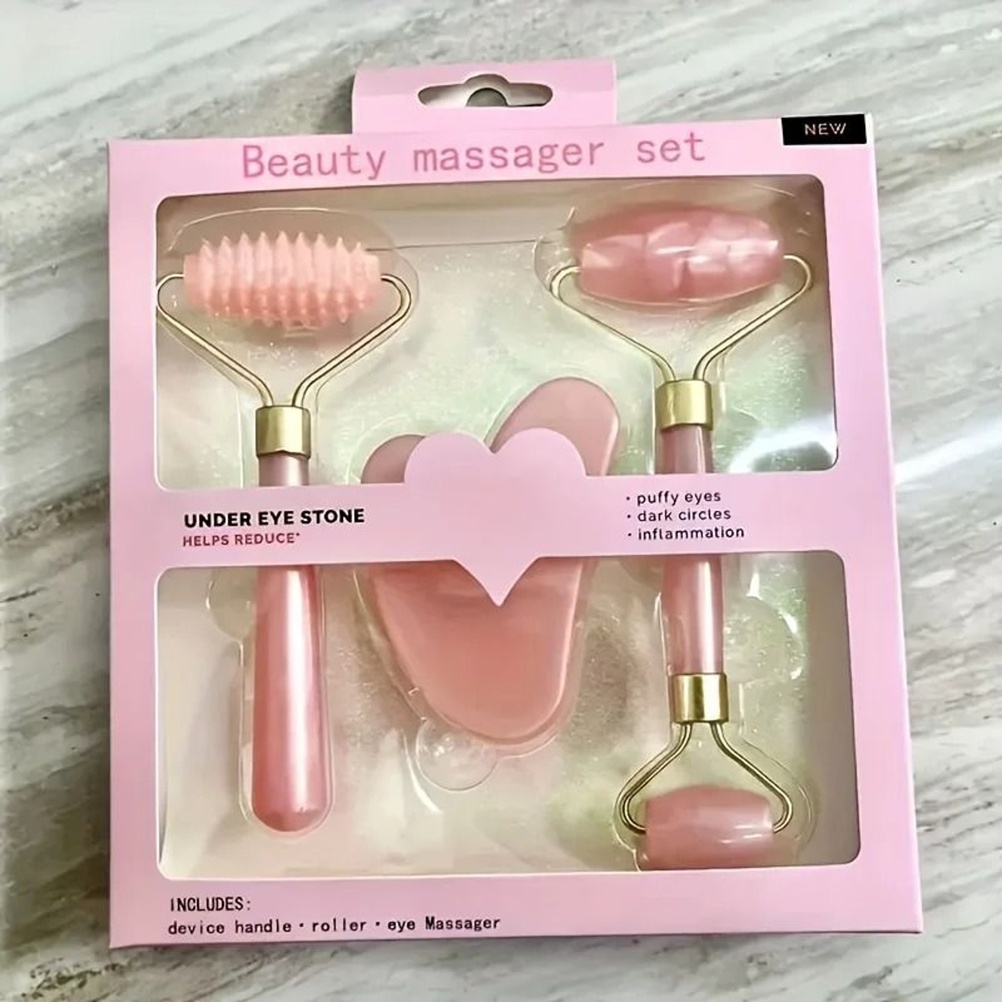 Heart Facial Roller Set With Body Gua Sha Massage Tool 6