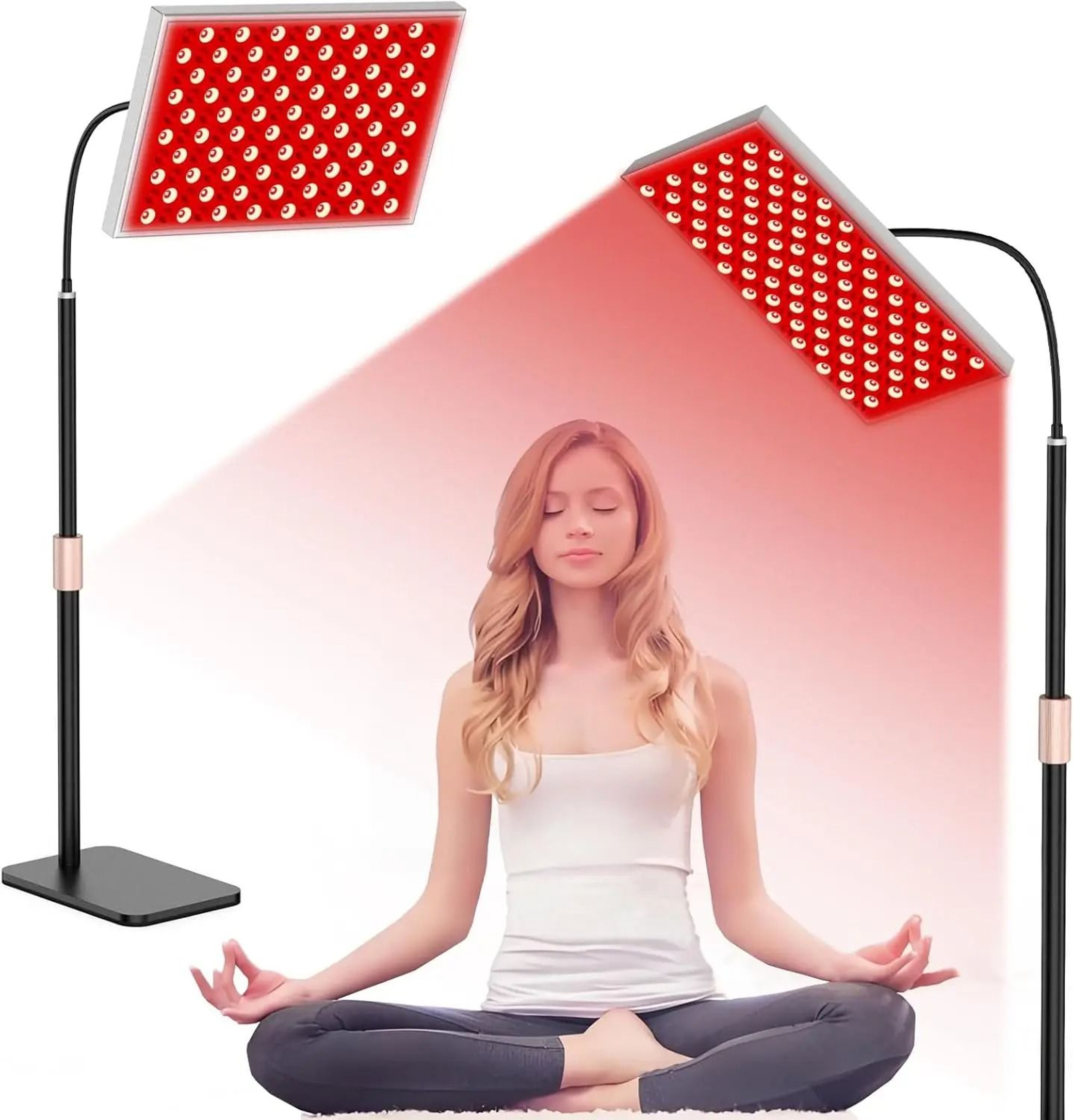 Red Light Therapy Lamp 660 850 Nm LED Panel With Stand 0