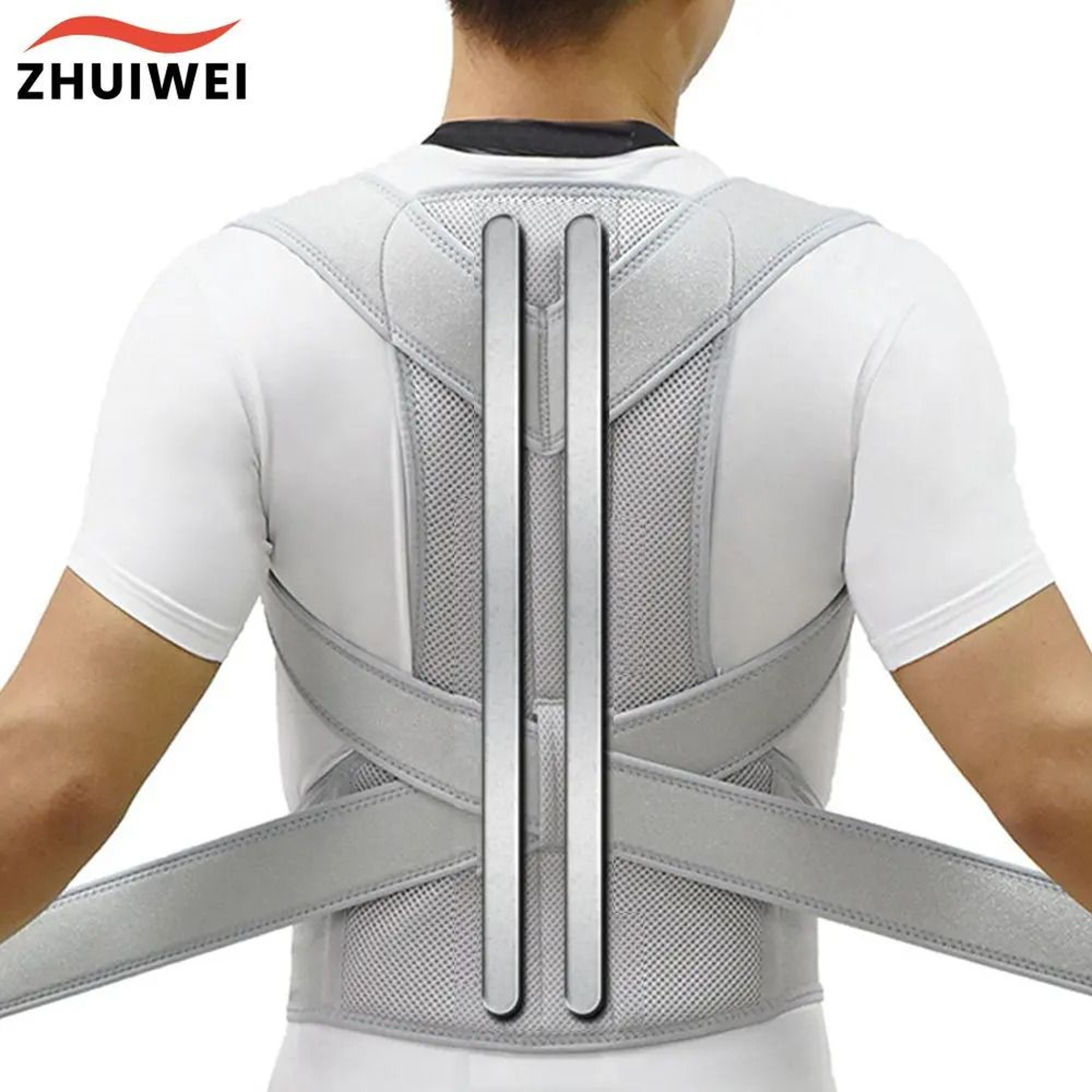 Adjustable Upper Back Posture Corrector For Shoulder Clavicle Support 0