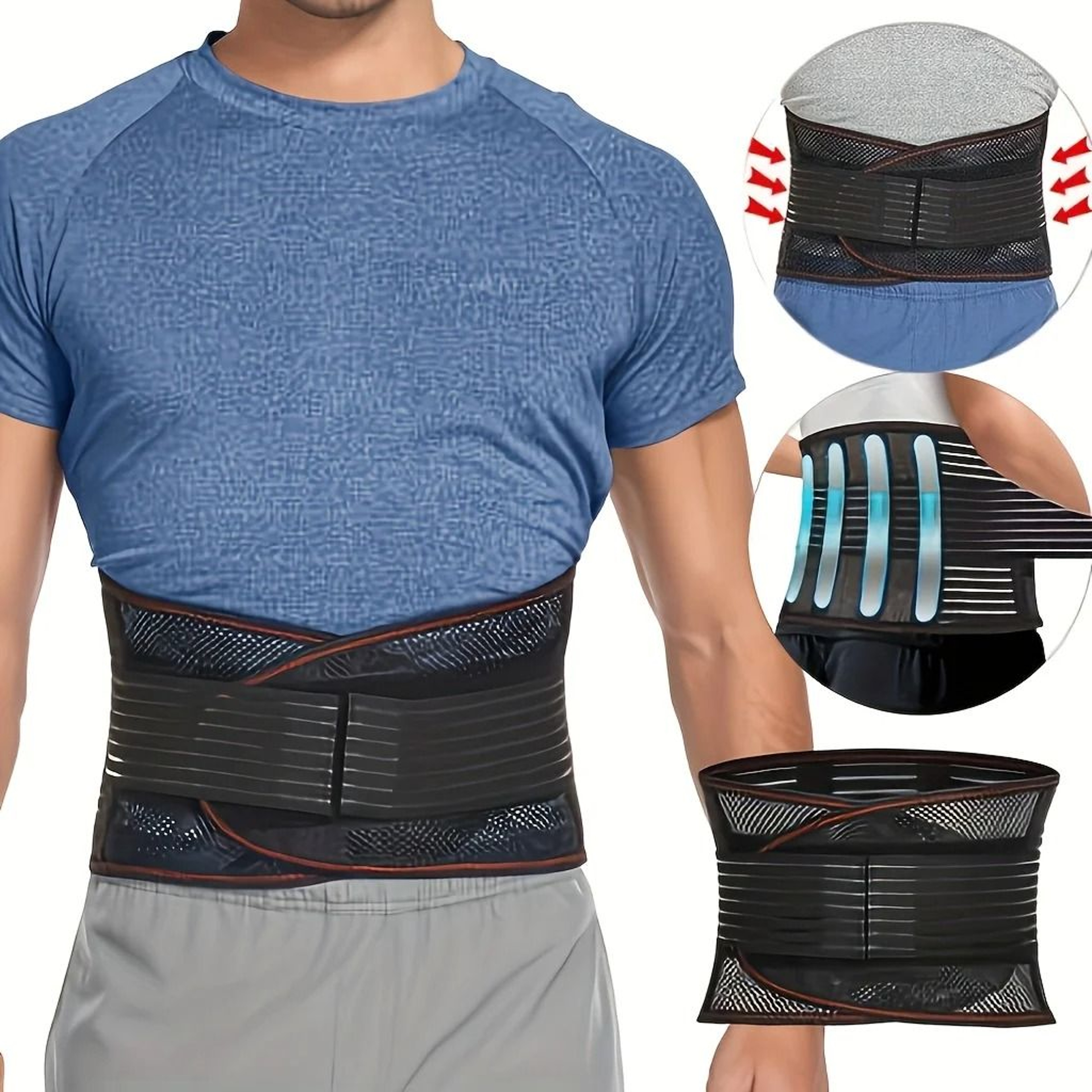 Adjustable Lower Back Brace And Lumbar Support Belt 5