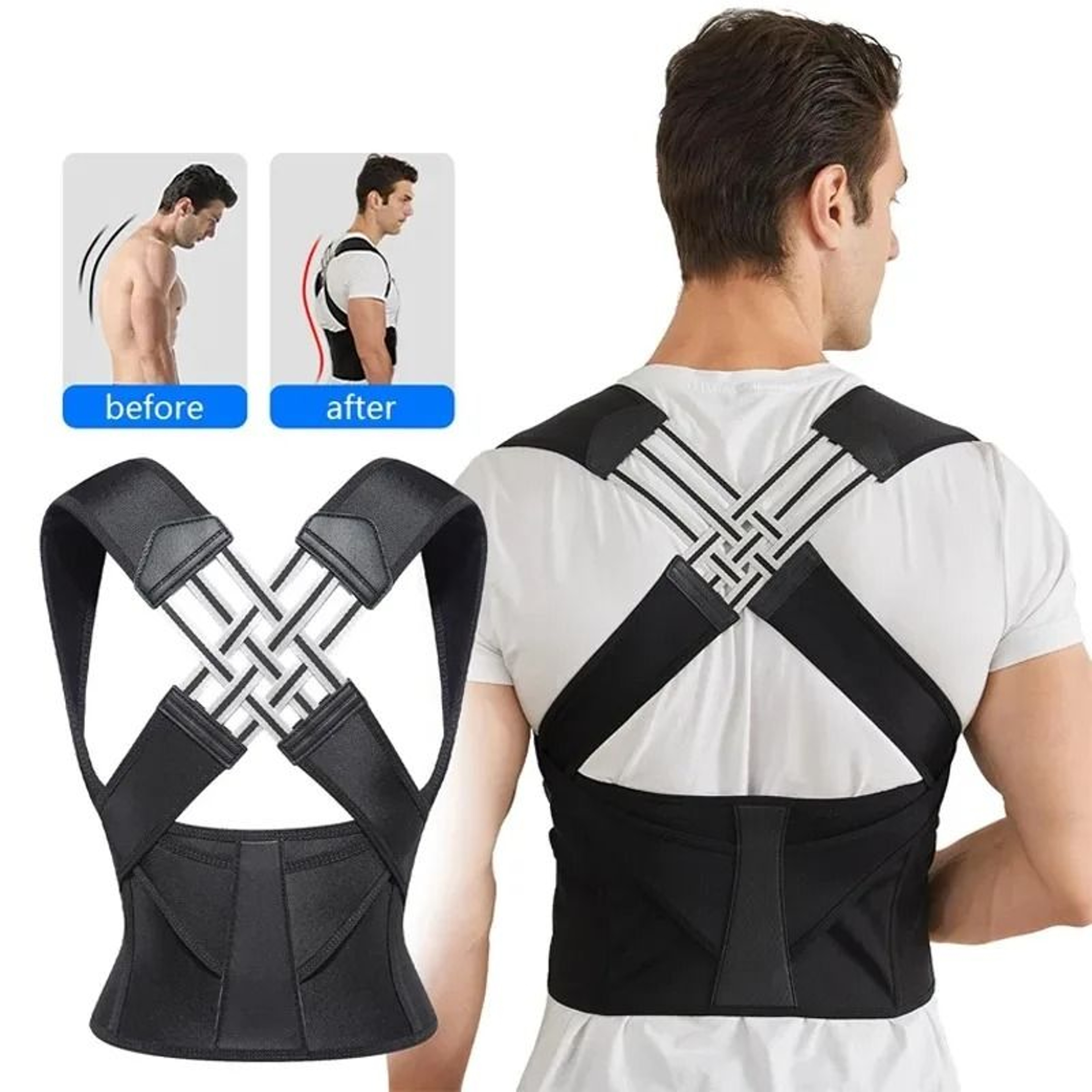 Breathable Back Posture Corrector For Women And Kids 6