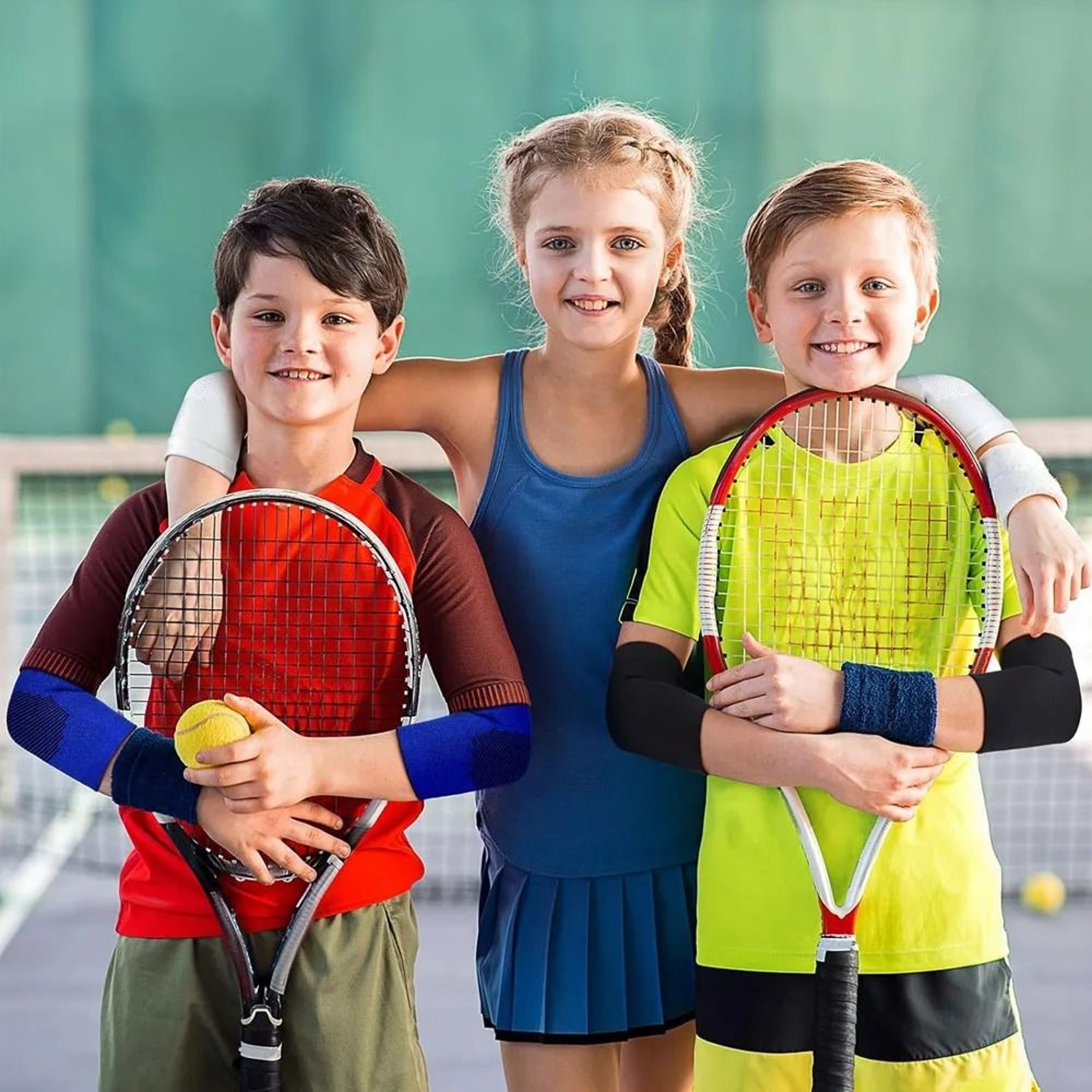 Kids Padded Elbow And Knee Sleeves For Sports 14