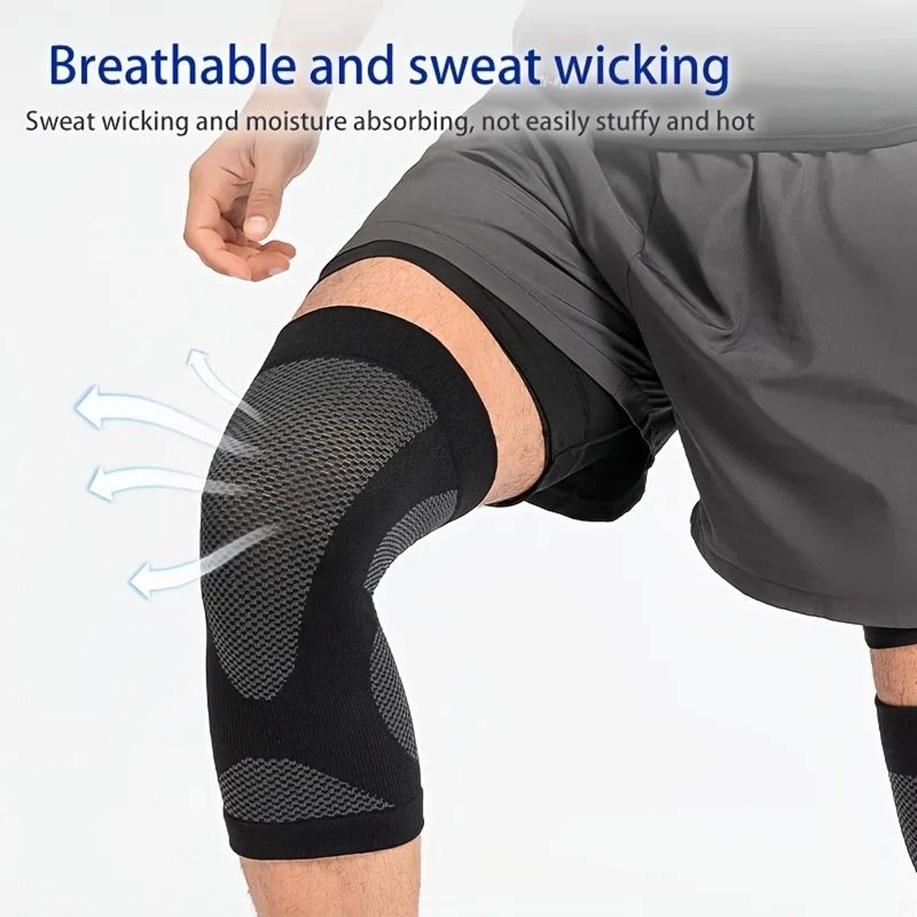 Ultra Thin Non Slip Knee Compression Sleeves 4