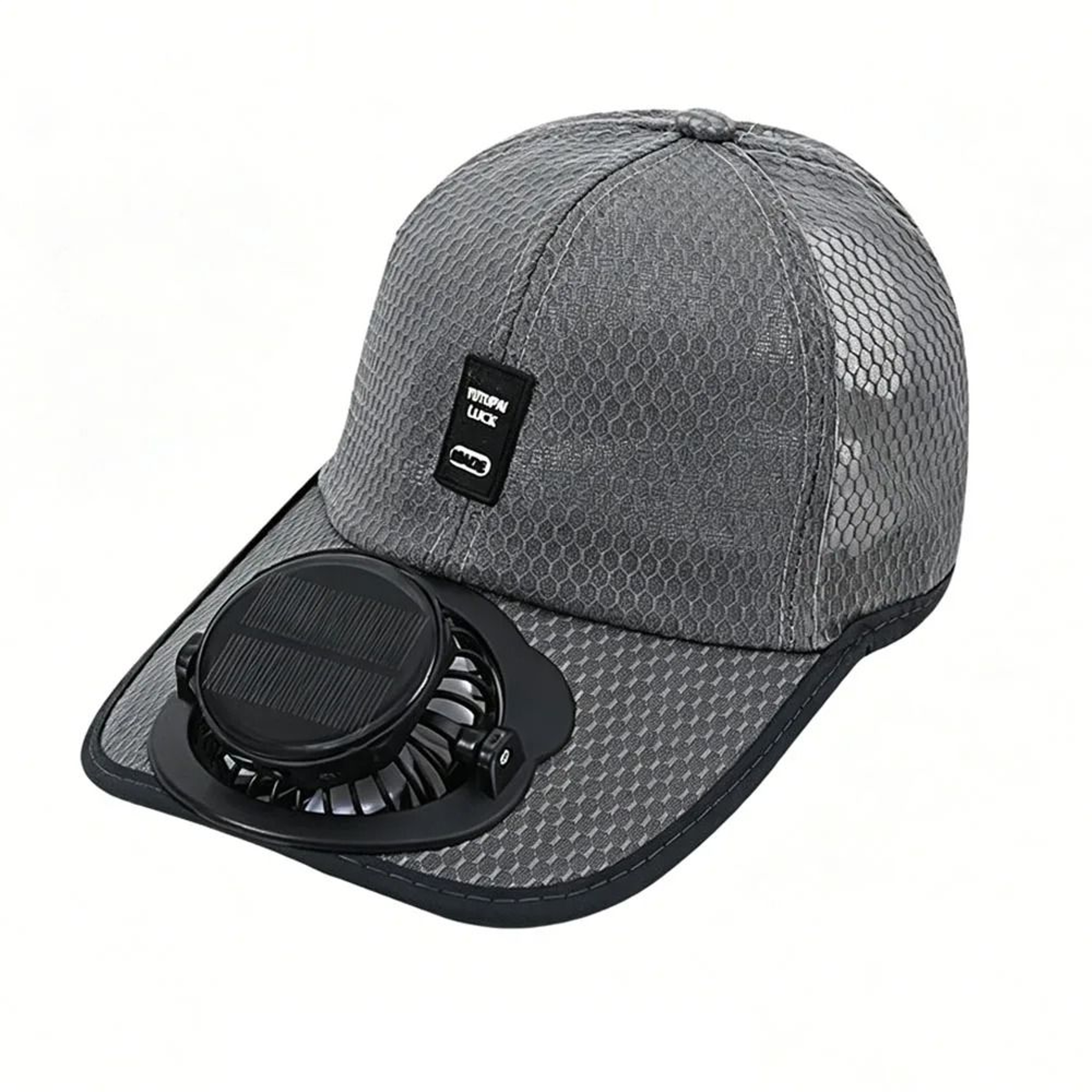 Solar Powered Cooling Fan Hat With USB Charging 1