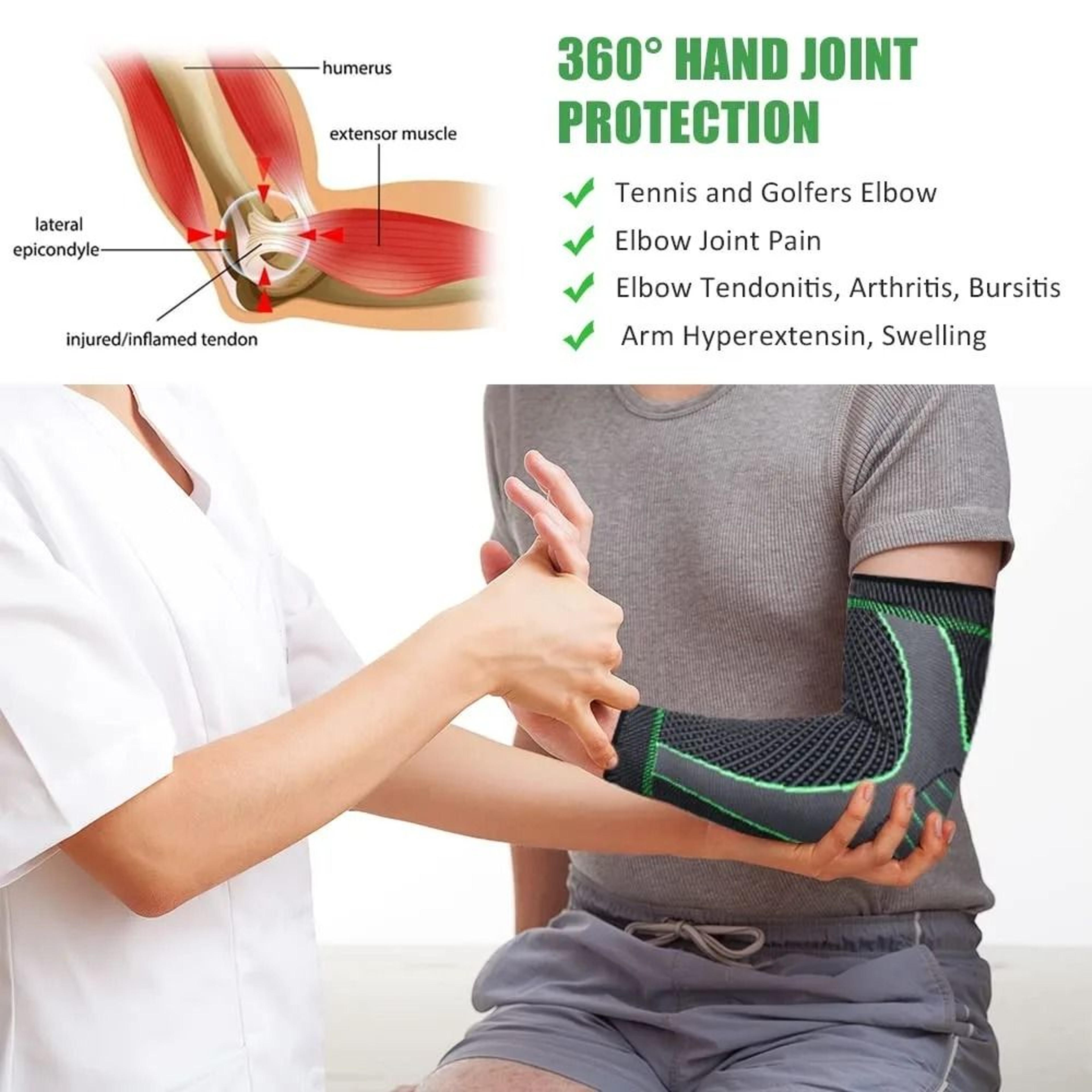 FlexGuard Elbow Compression Support Sleeves 6