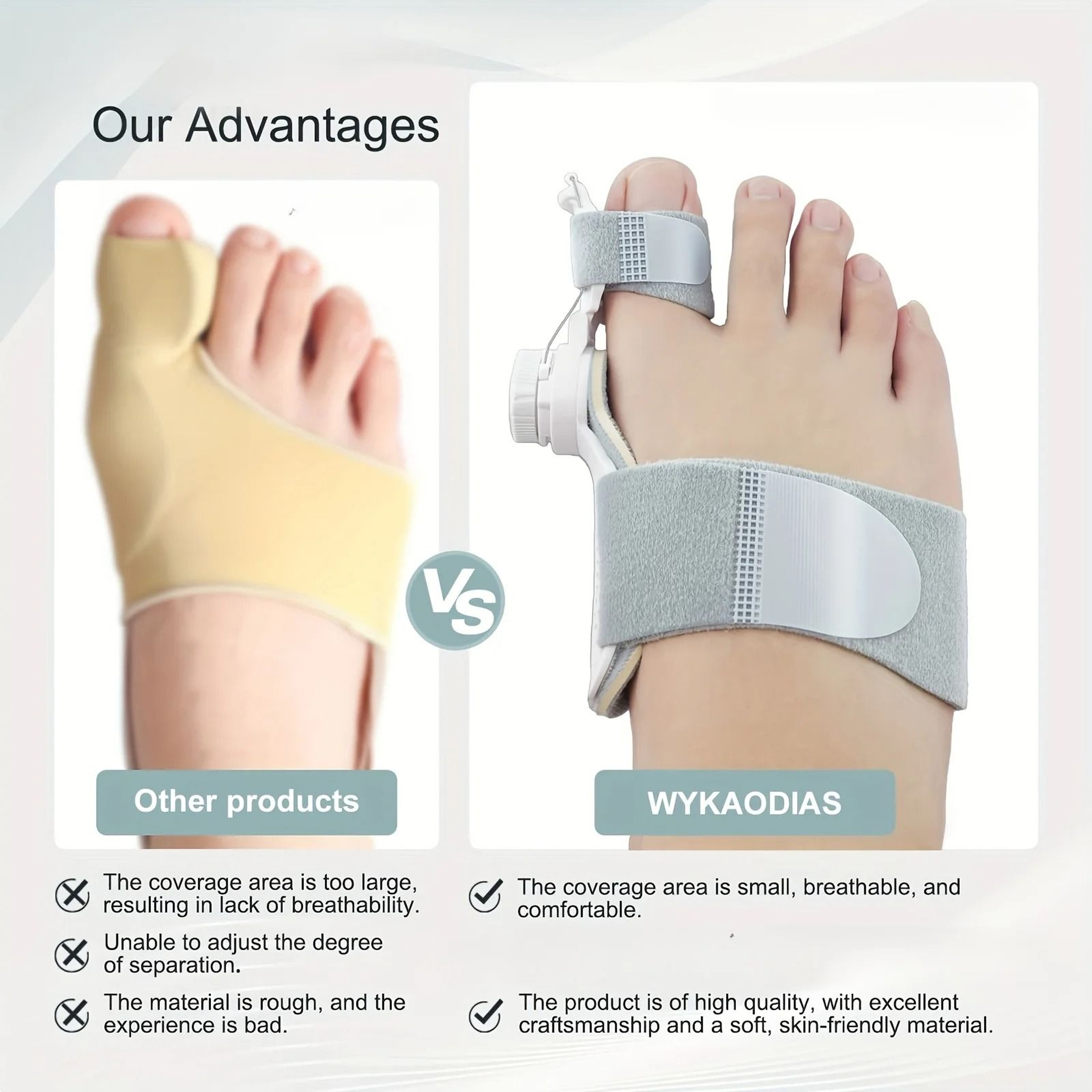 AlignStep Adjustable Toe Corrector For Overlapping Toes 4