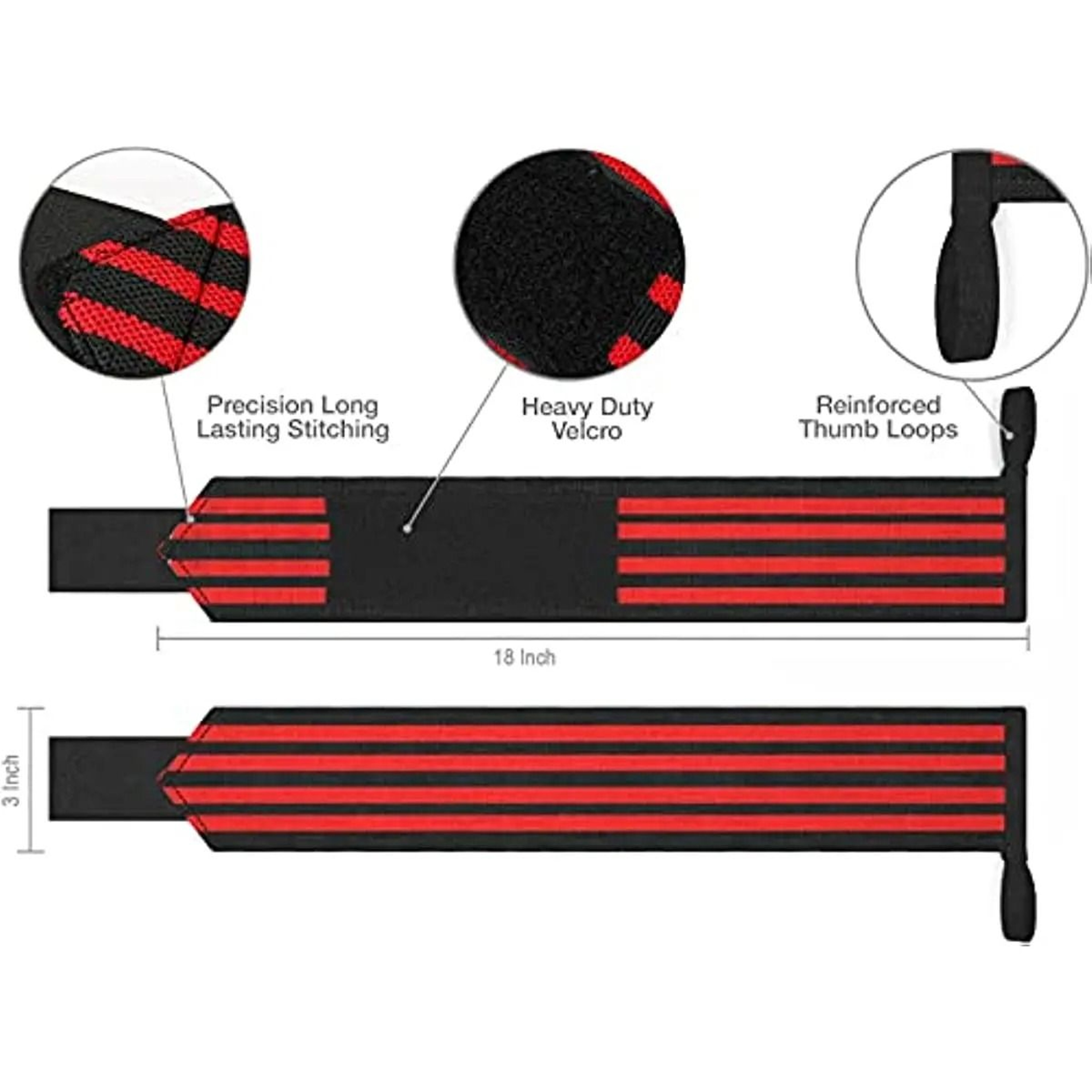 PowerFlex Breathable Weightlifting Wrist Wraps 23