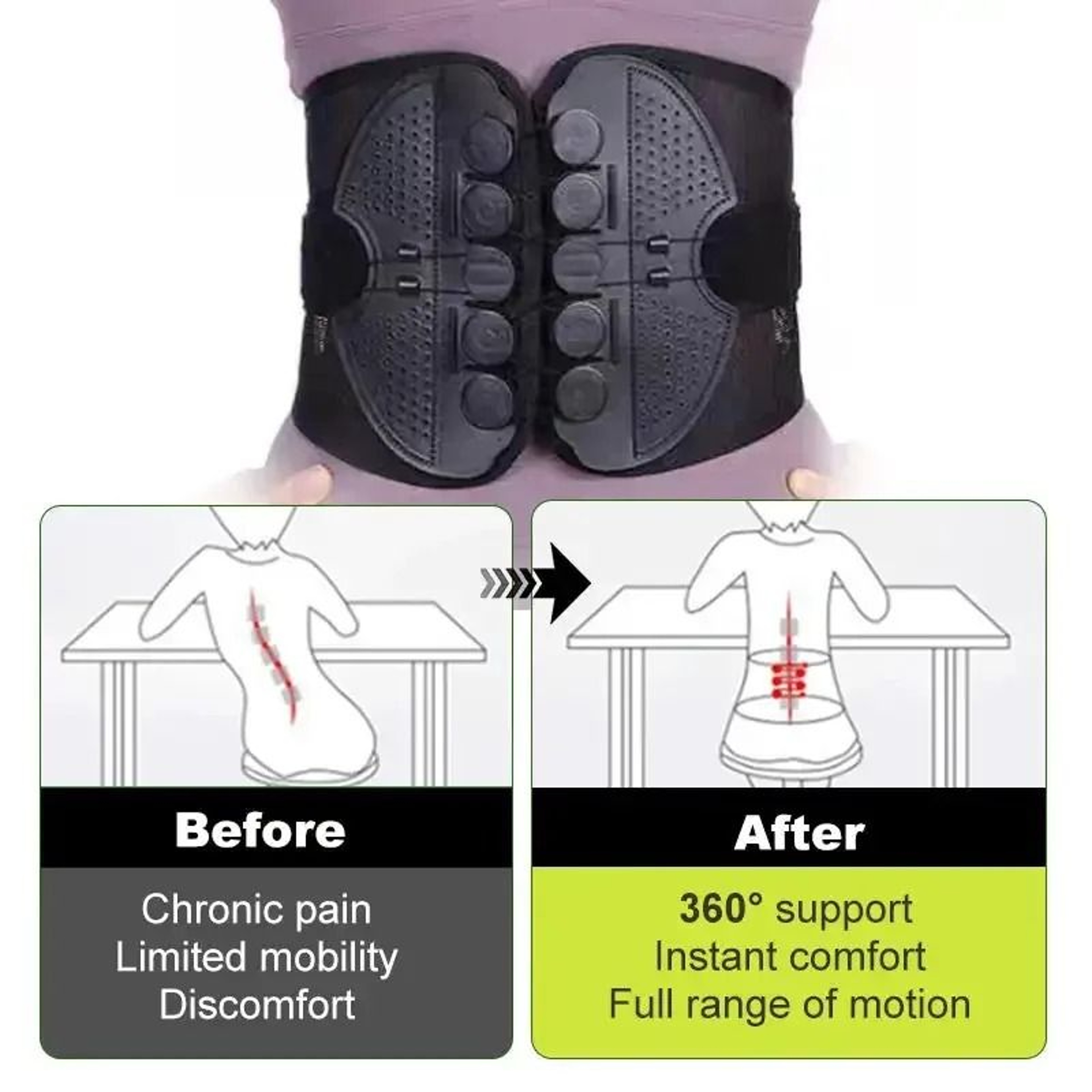 CoreLift Double Pull Pulley Lumbar Support Belt 5