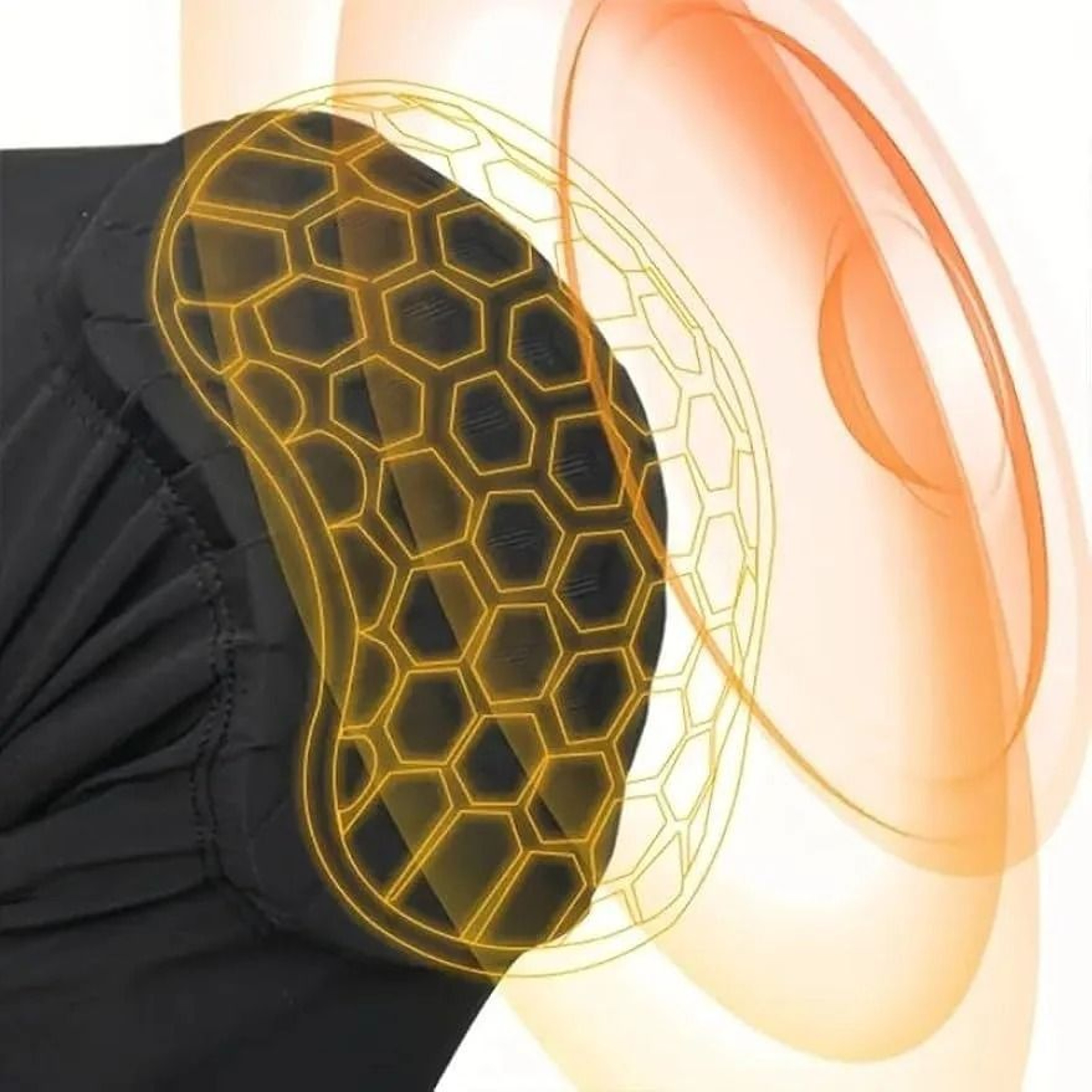 EVA Honeycomb Padded Knee Compression Sleeve For Basketball And Outdoor Sports 7