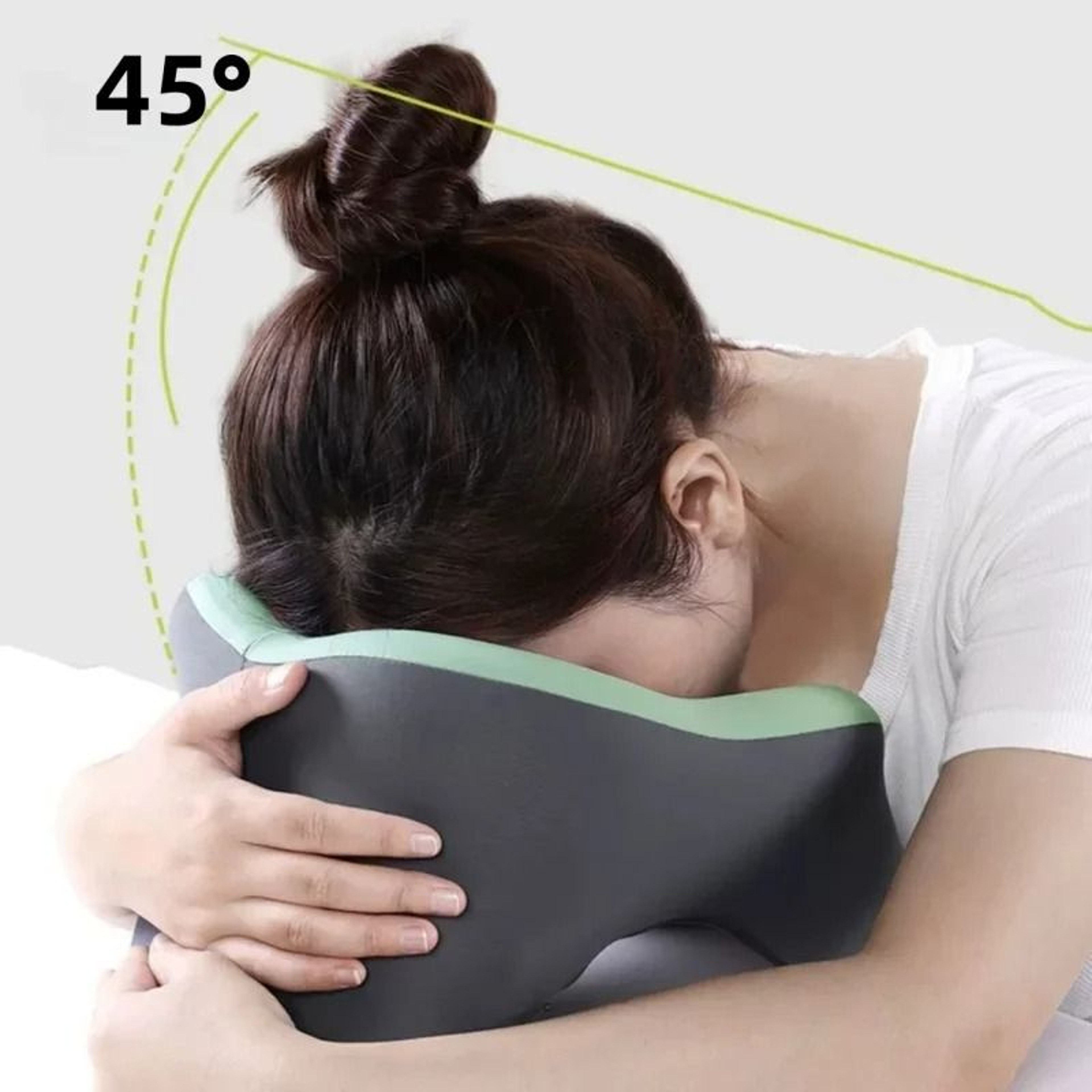 RestEase Memory Foam Travel Pillow With Ergonomic Neck Support 6