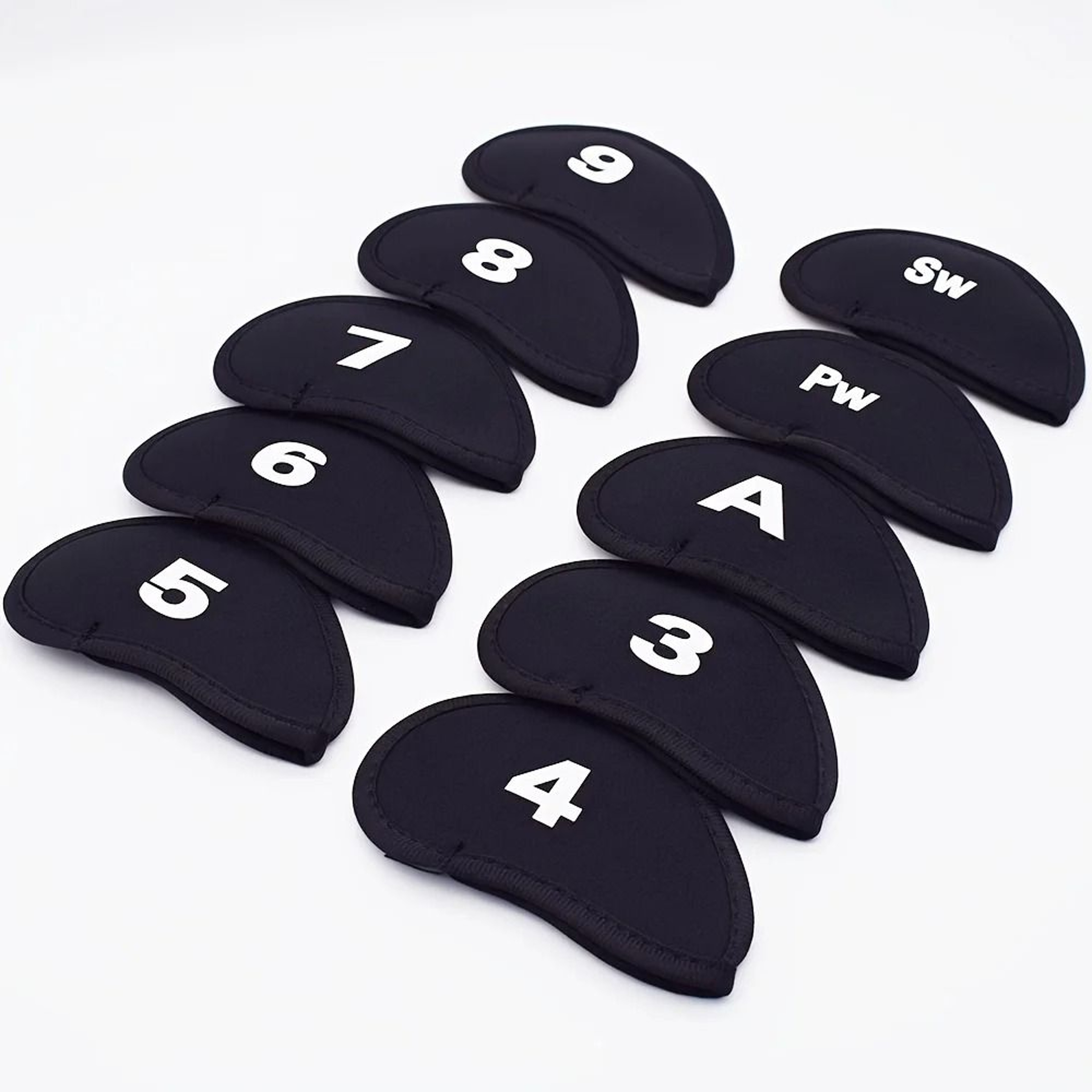 10 Piece Golf Iron Head Covers Protective Club Cover Set 3