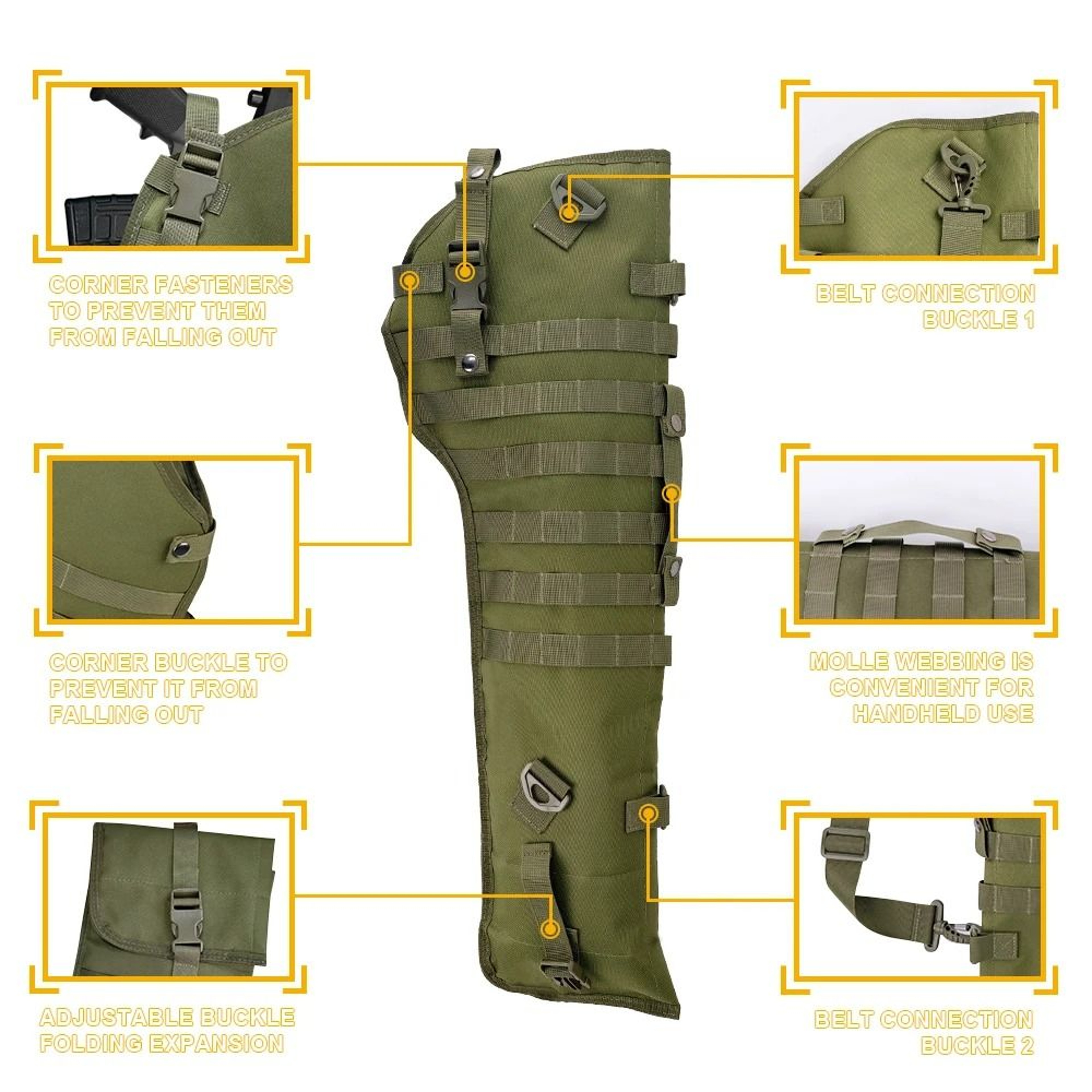 34 Inch Tactical Rifle Scabbard Shoulder Carry Bag 8