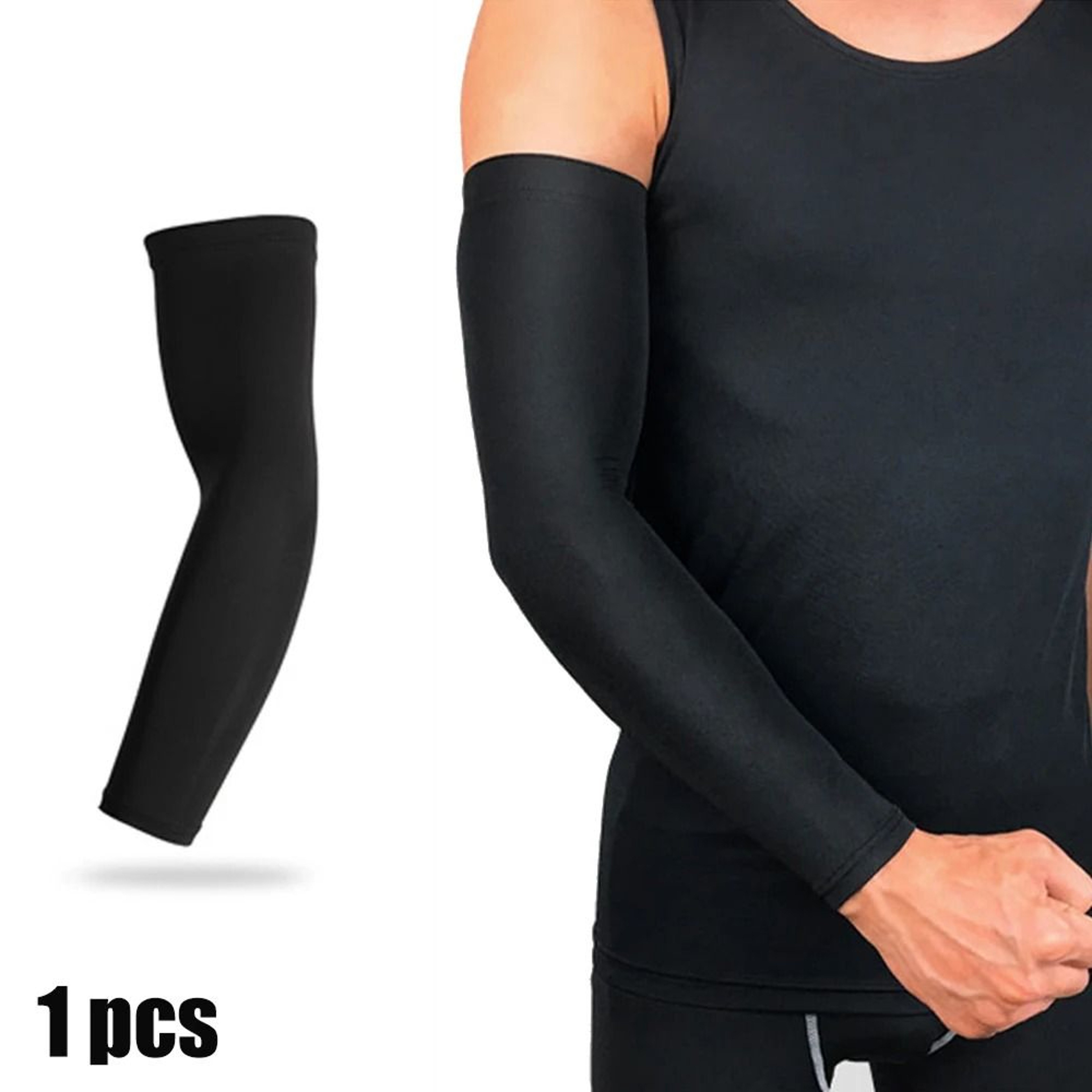 Cooling Compression Sports Arm Sleeve For UV Protection 4