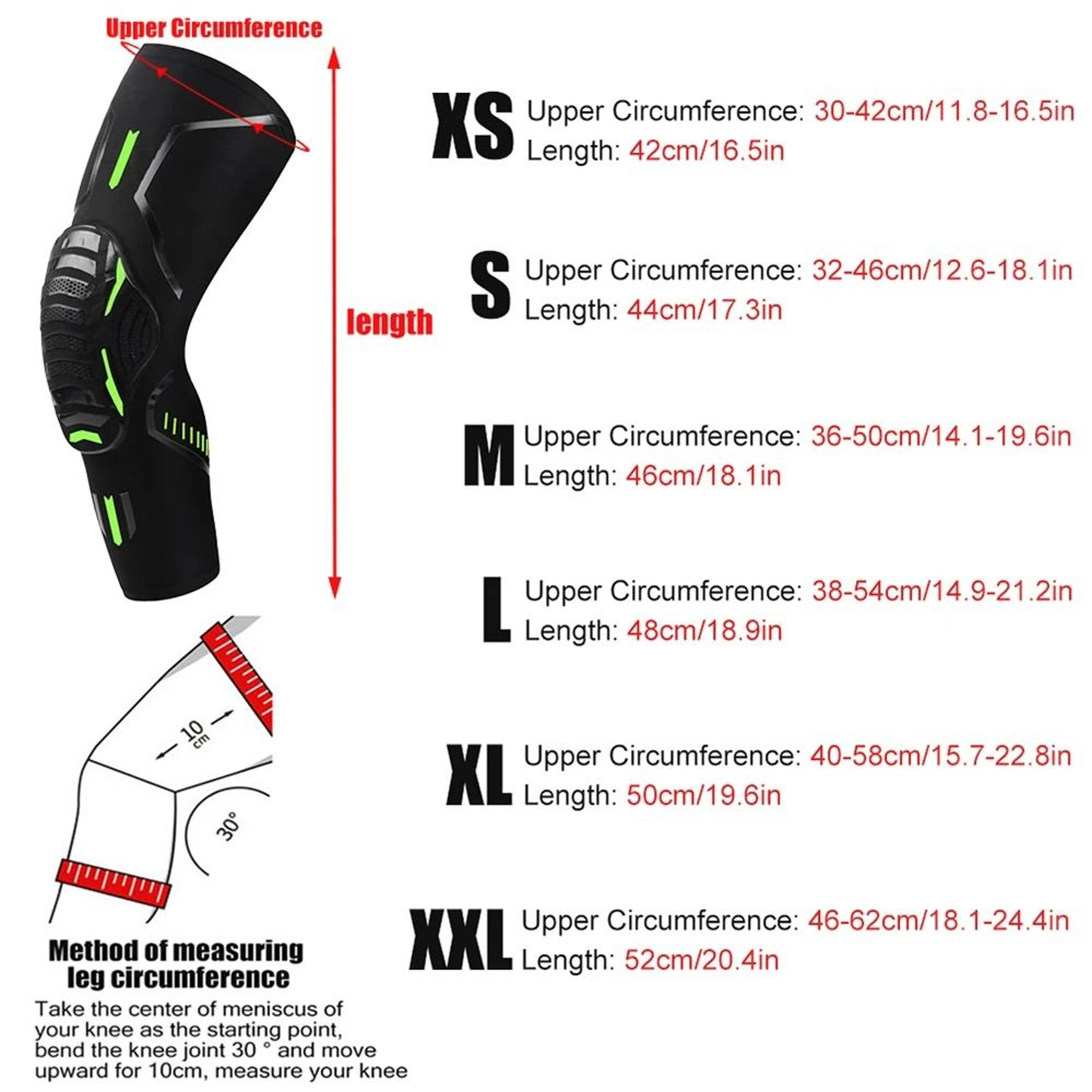Shock Absorbing Compression Knee Support Sleeve 13