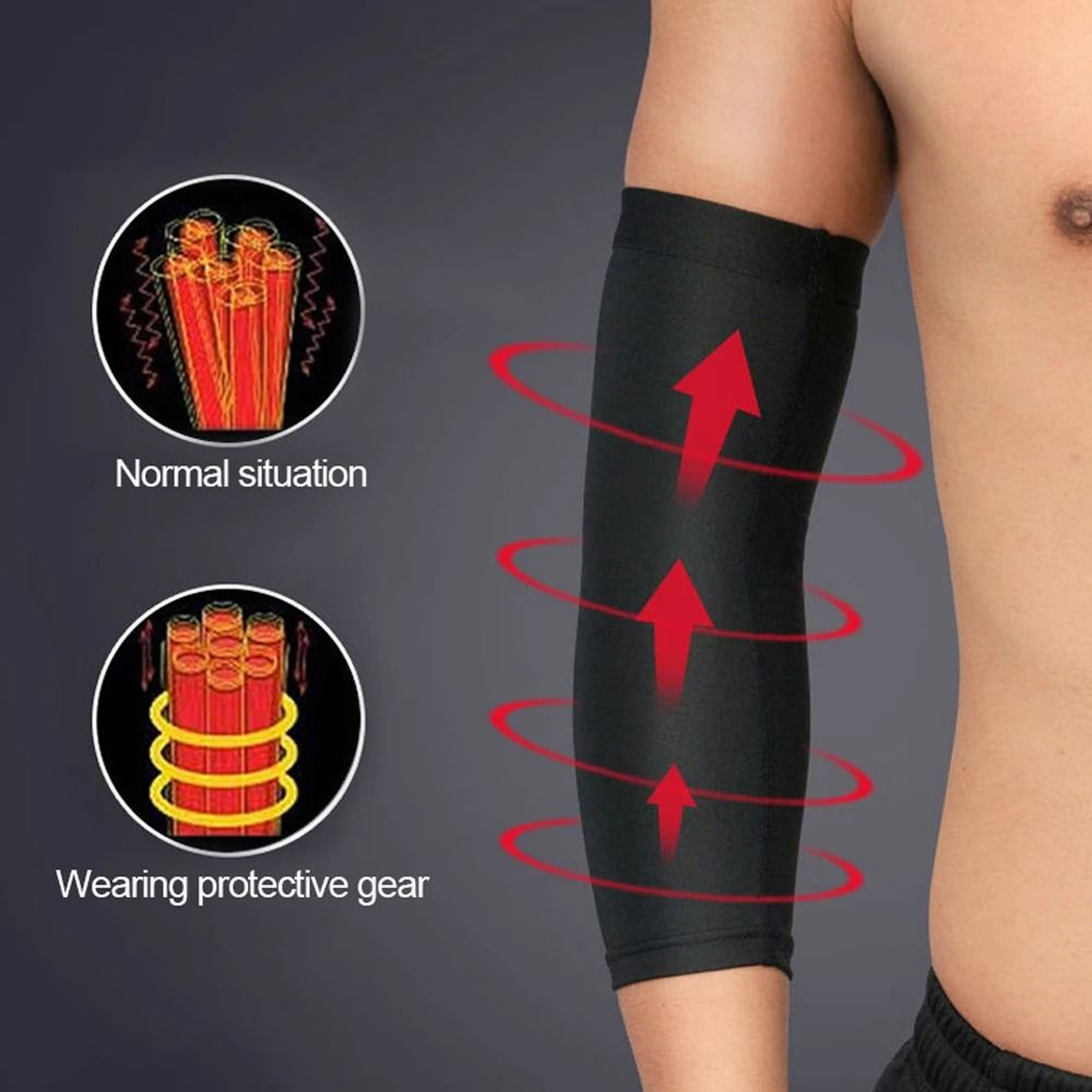 Breathable UV Protection Compression Arm Sleeve 6