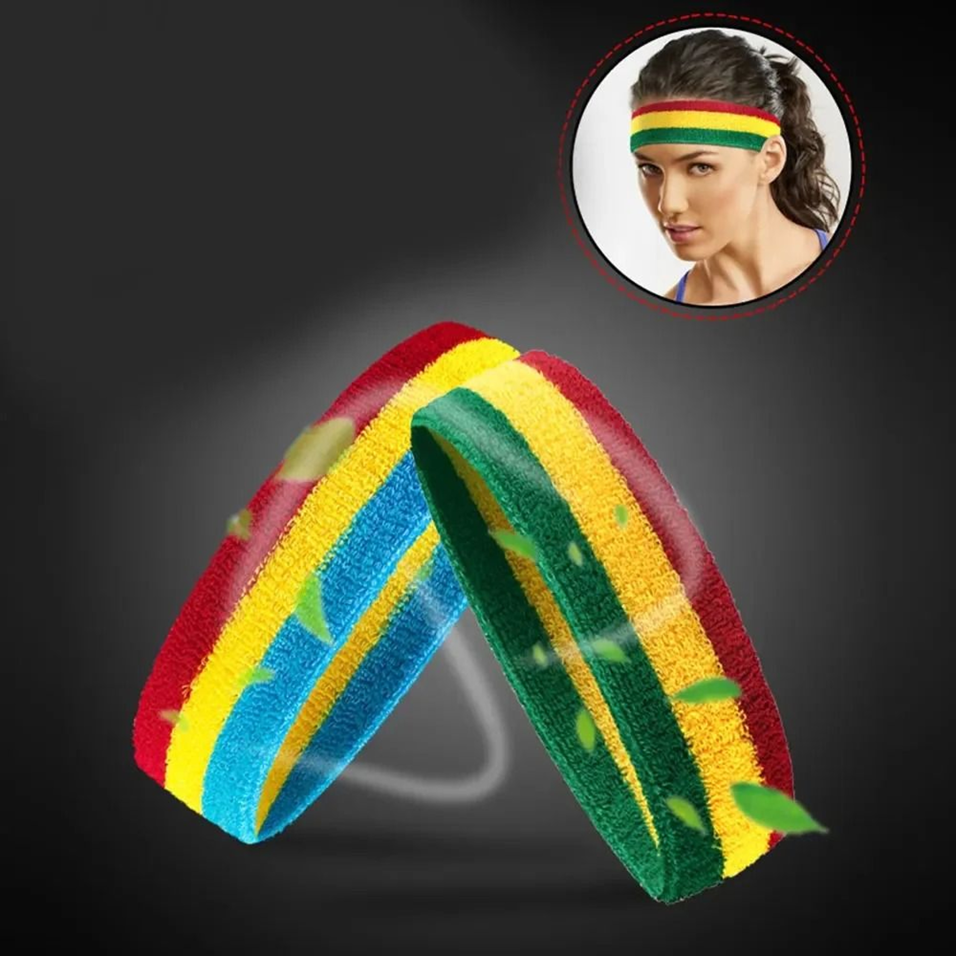 Elastic Sweat Wicking Sports Headband 6