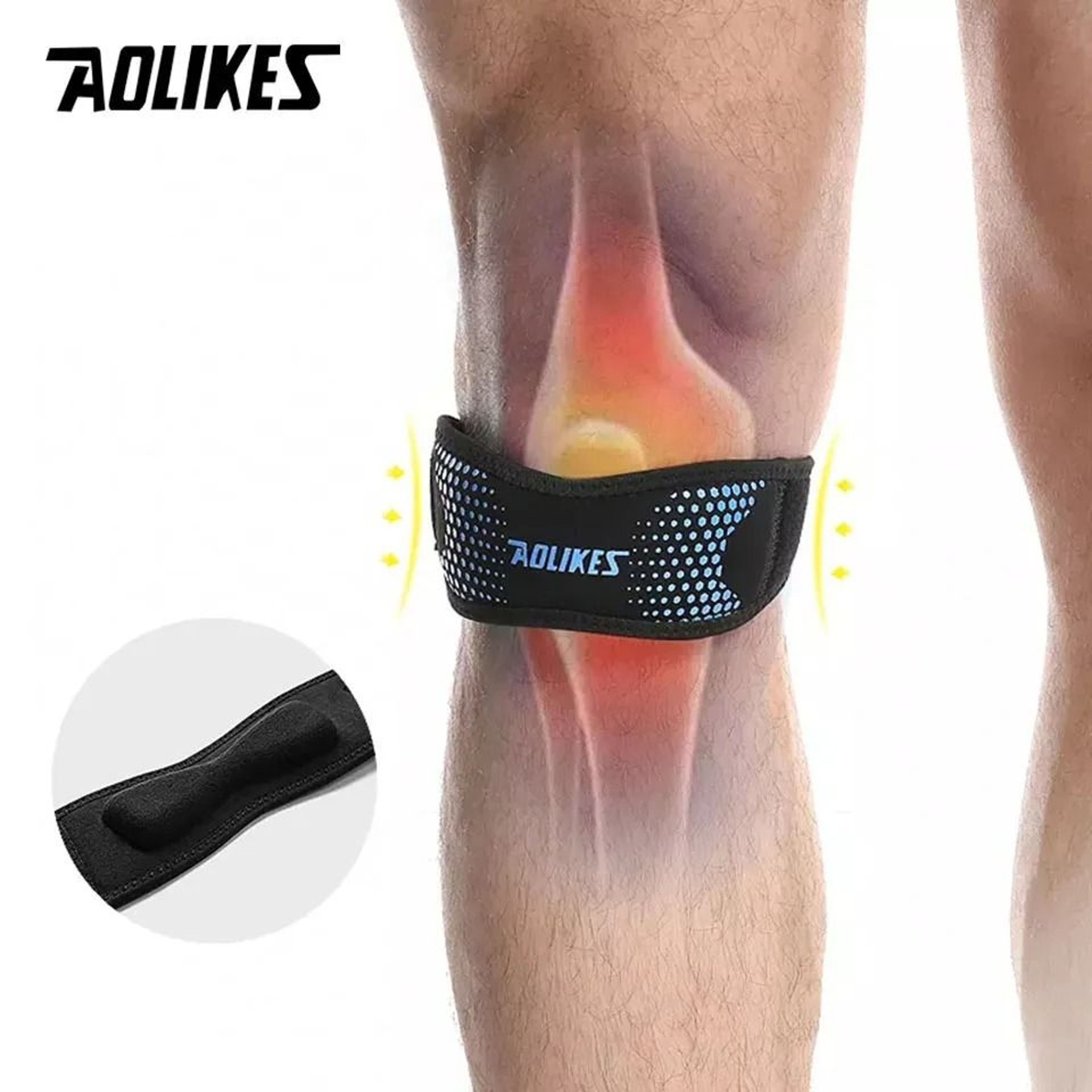 AOLIKES Adjustable Patellar Tendon Knee Strap 0