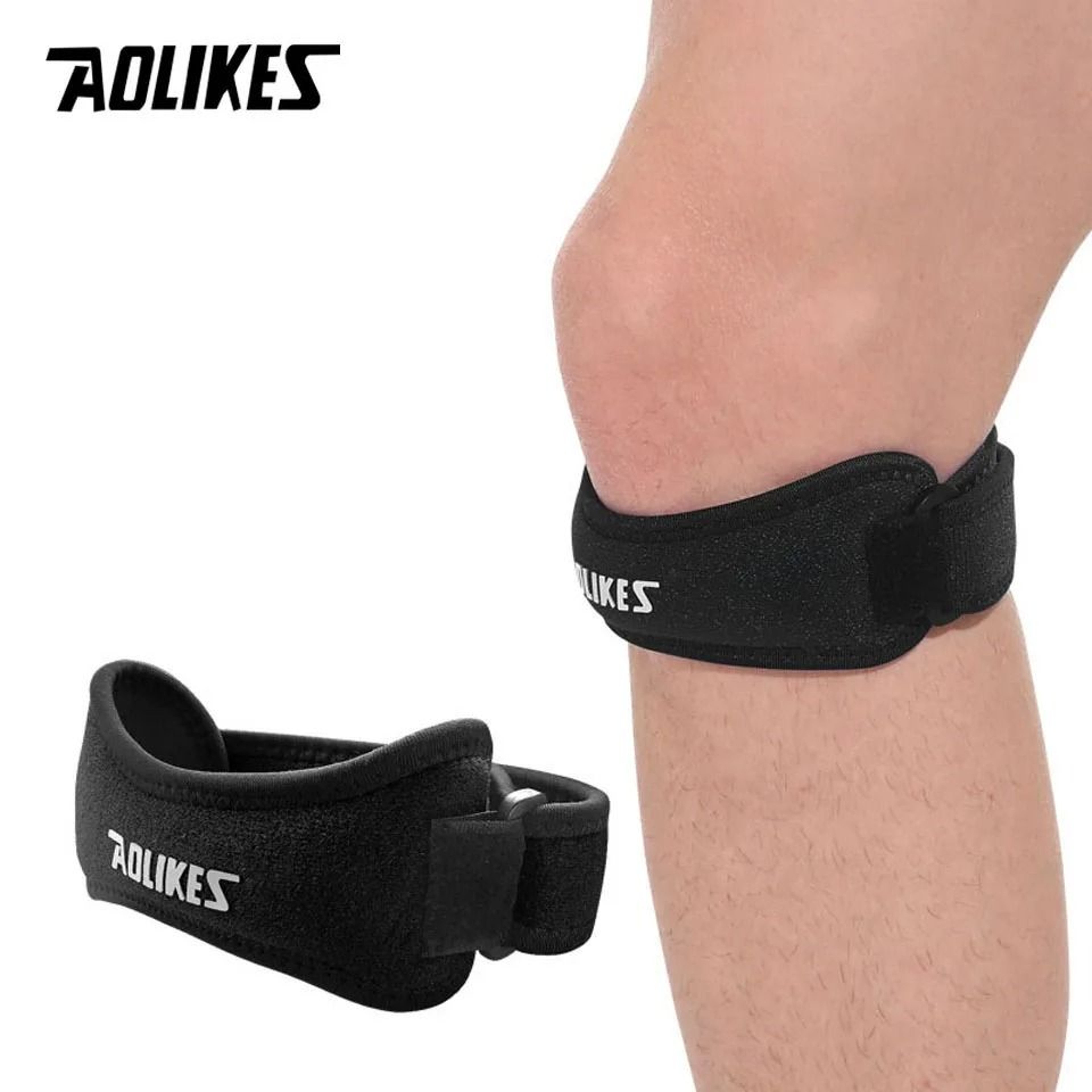 AOLIKES Adjustable Patellar Tendon Knee Strap 2