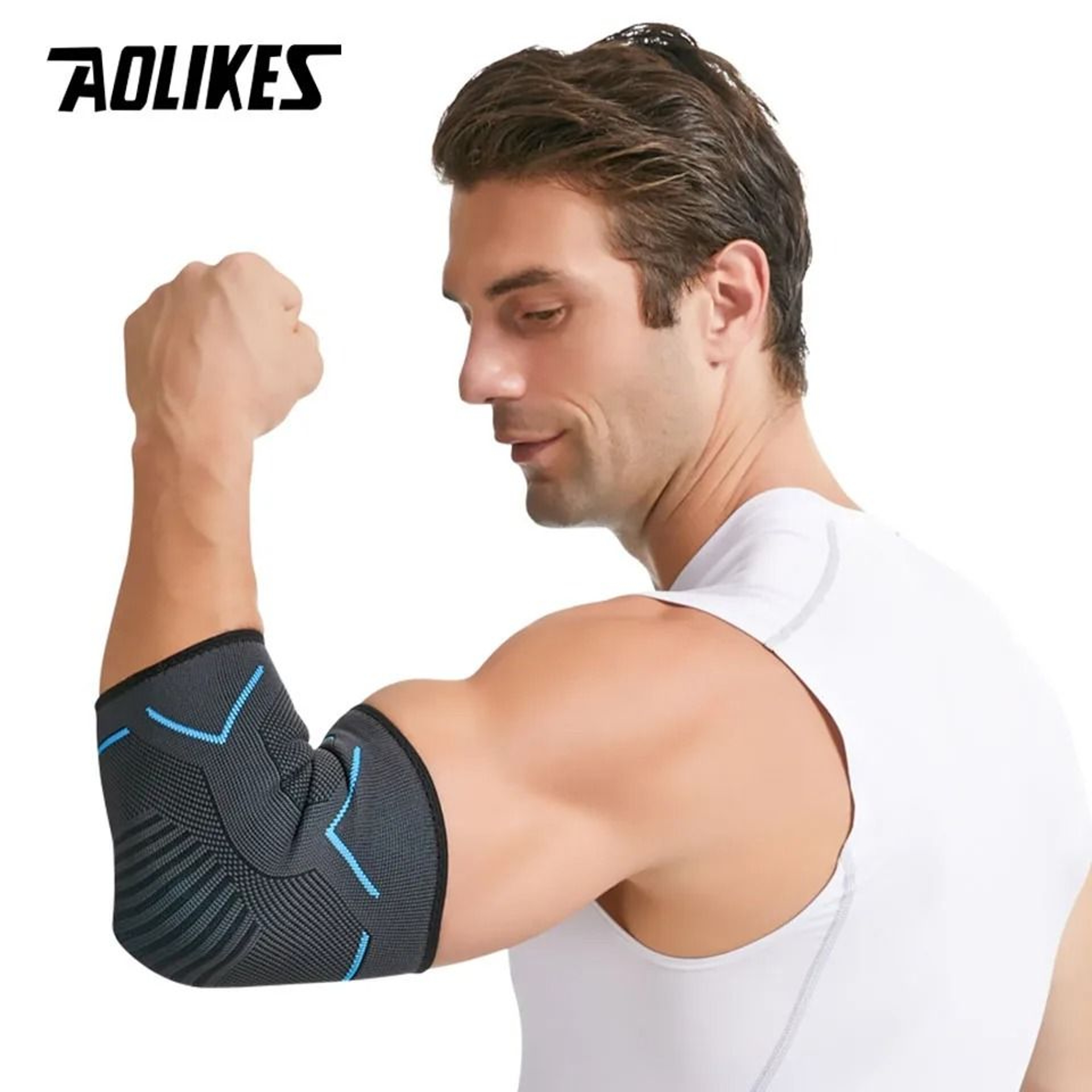 AOLIKES Compression Elbow Support Sleeve With Forearm Pads 14