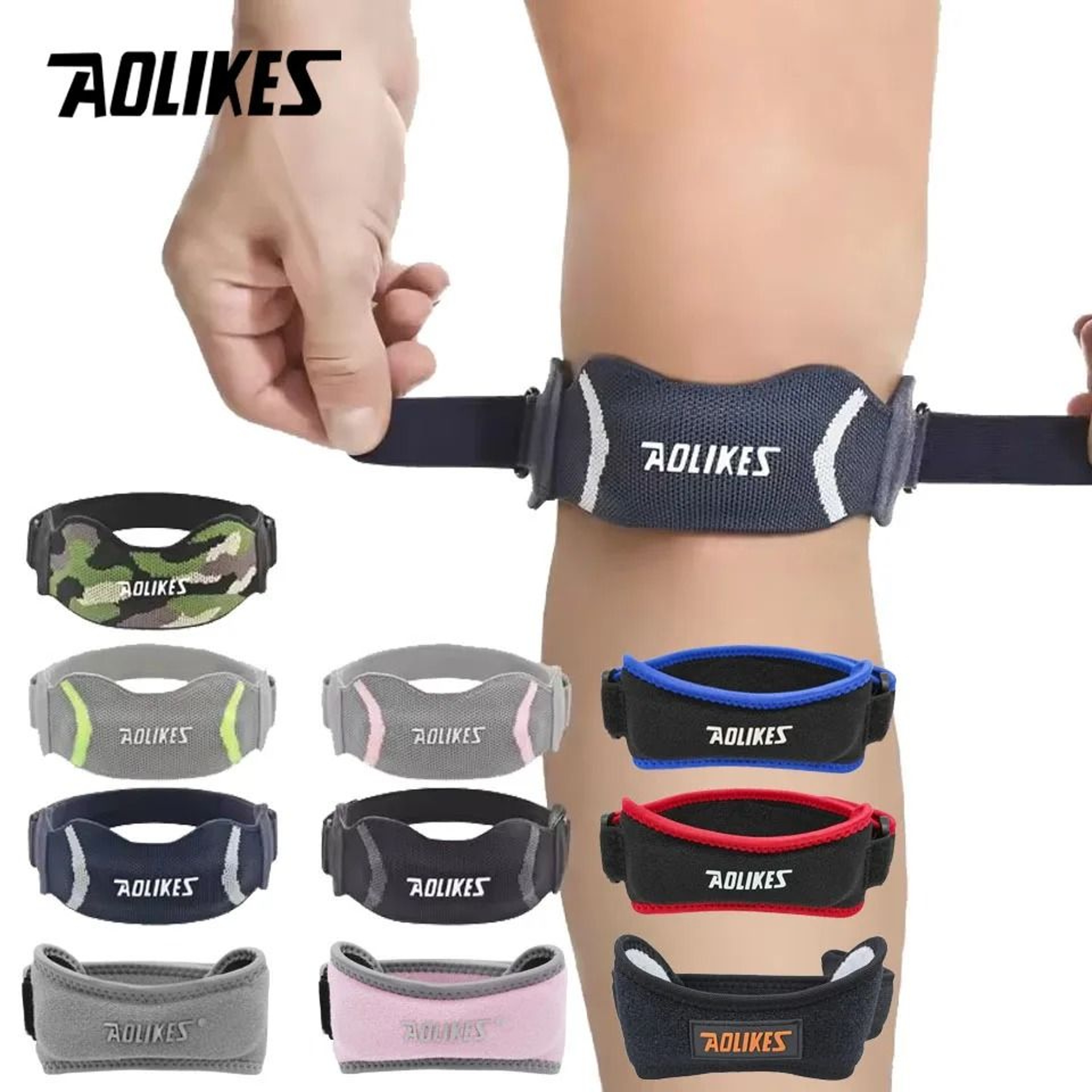 AOLIKES Adjustable Patellar Tendon Knee Strap For Sports Support 0
