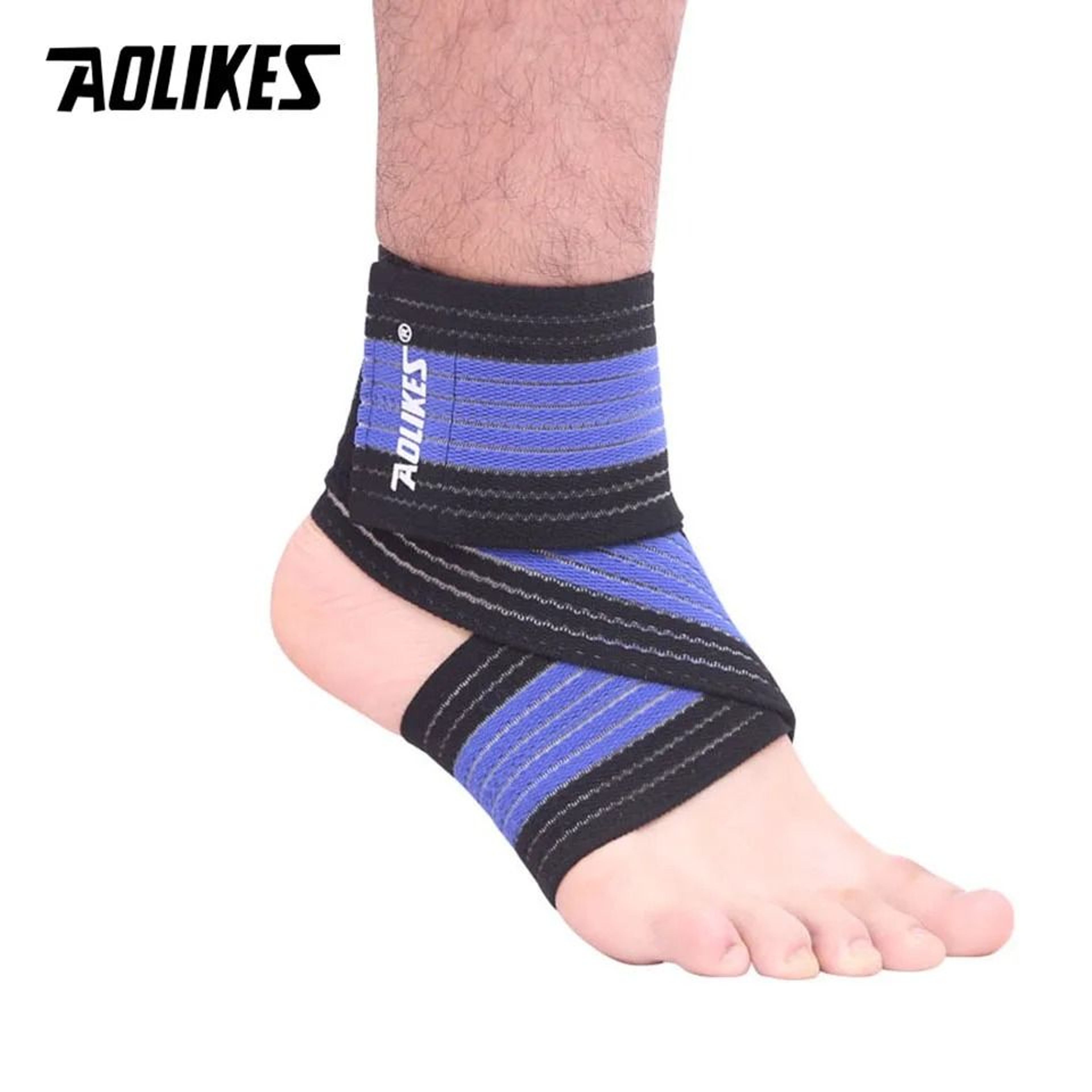 AOLIKES Adjustable Elastic Compression Ankle Support Wrap For Sports Gym Training And Daily Protect 9