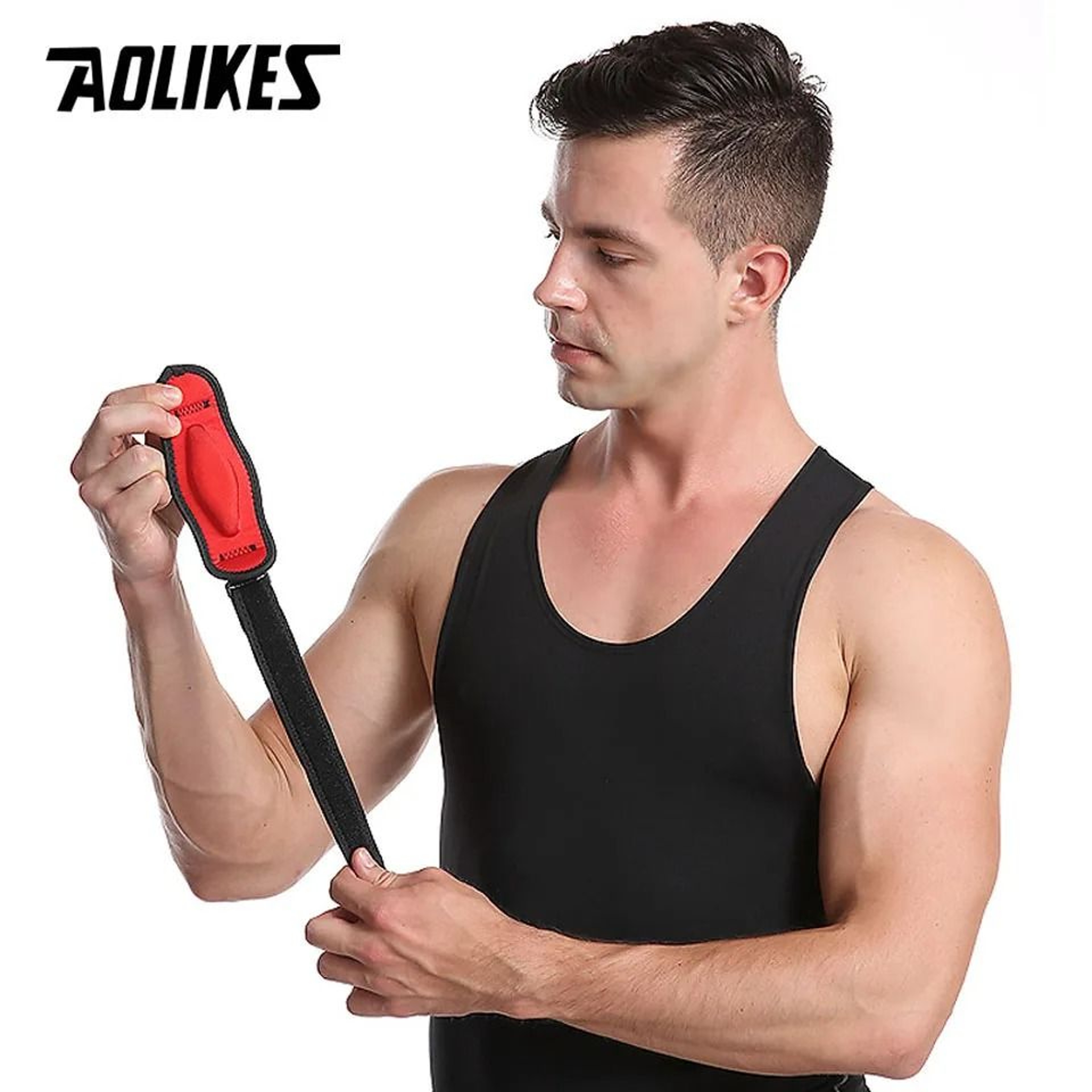 AOLIKES Adjustable Tennis Elbow Strap With Compression Pad For Golf Basketball And Sports 6