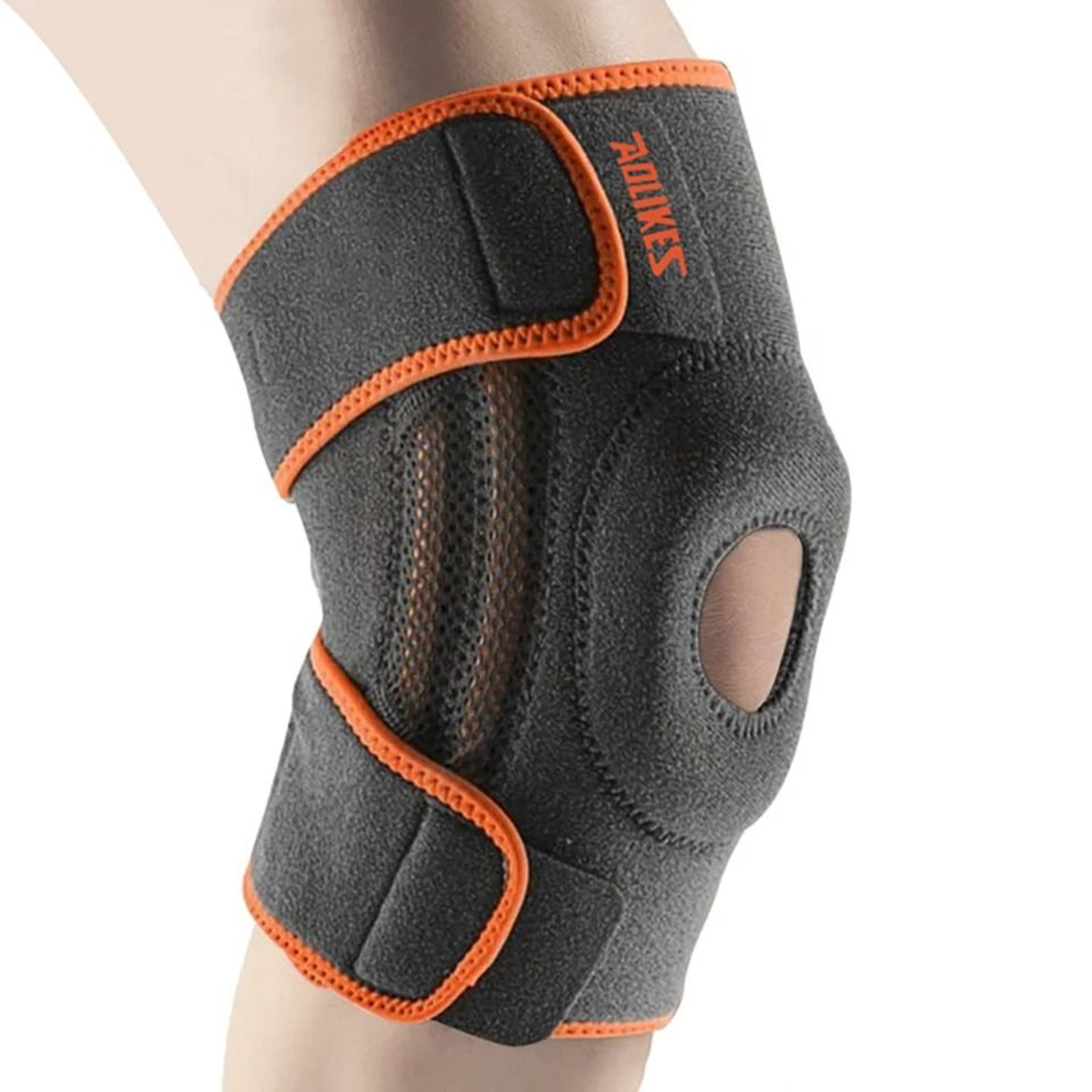 AOLIKES Patella Knee Brace With Side Stabilizers For Running Basketball And Joint Support 3