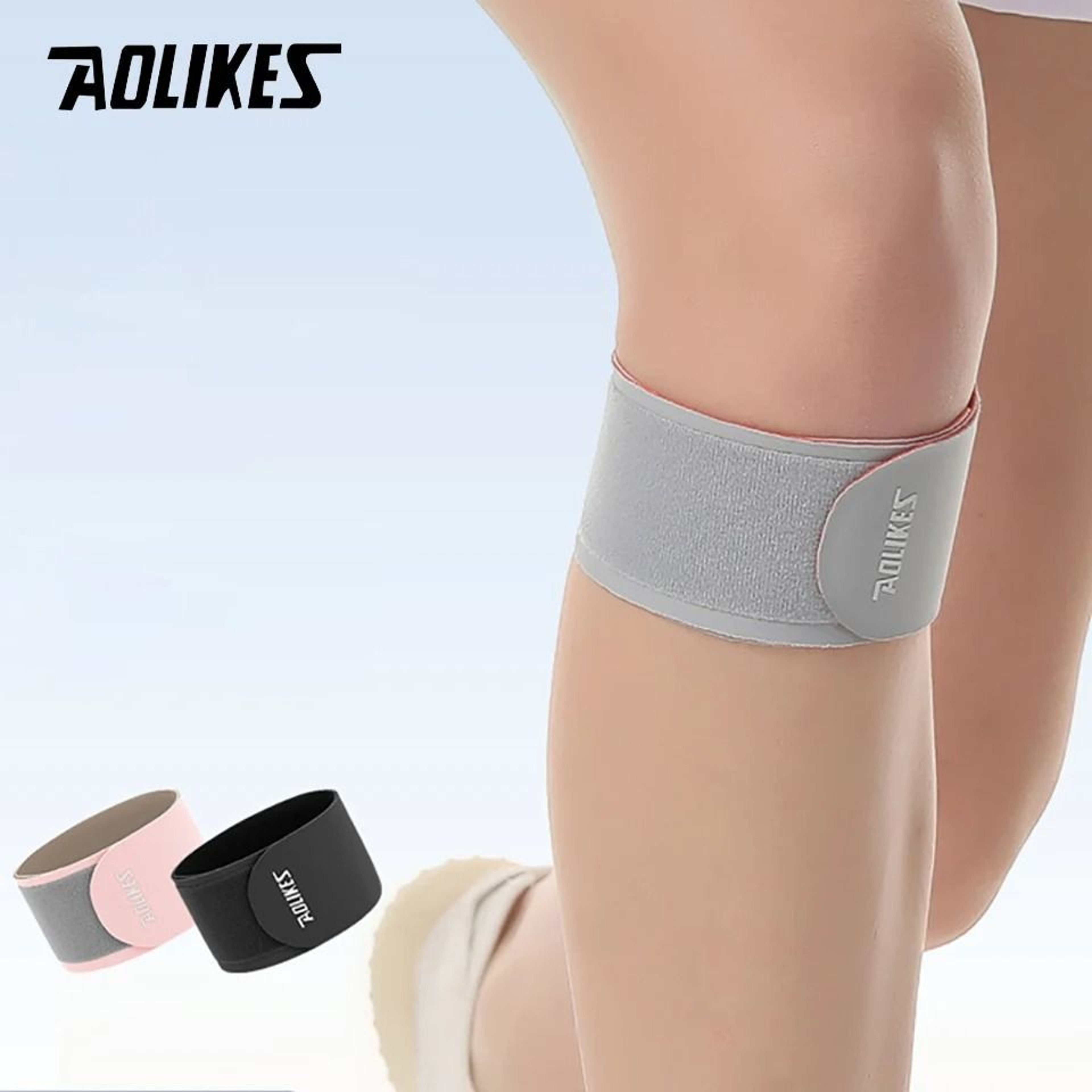 AOLIKES Adjustable Patellar Tendon Support Strap For Running Fitness And Ball Sports 0
