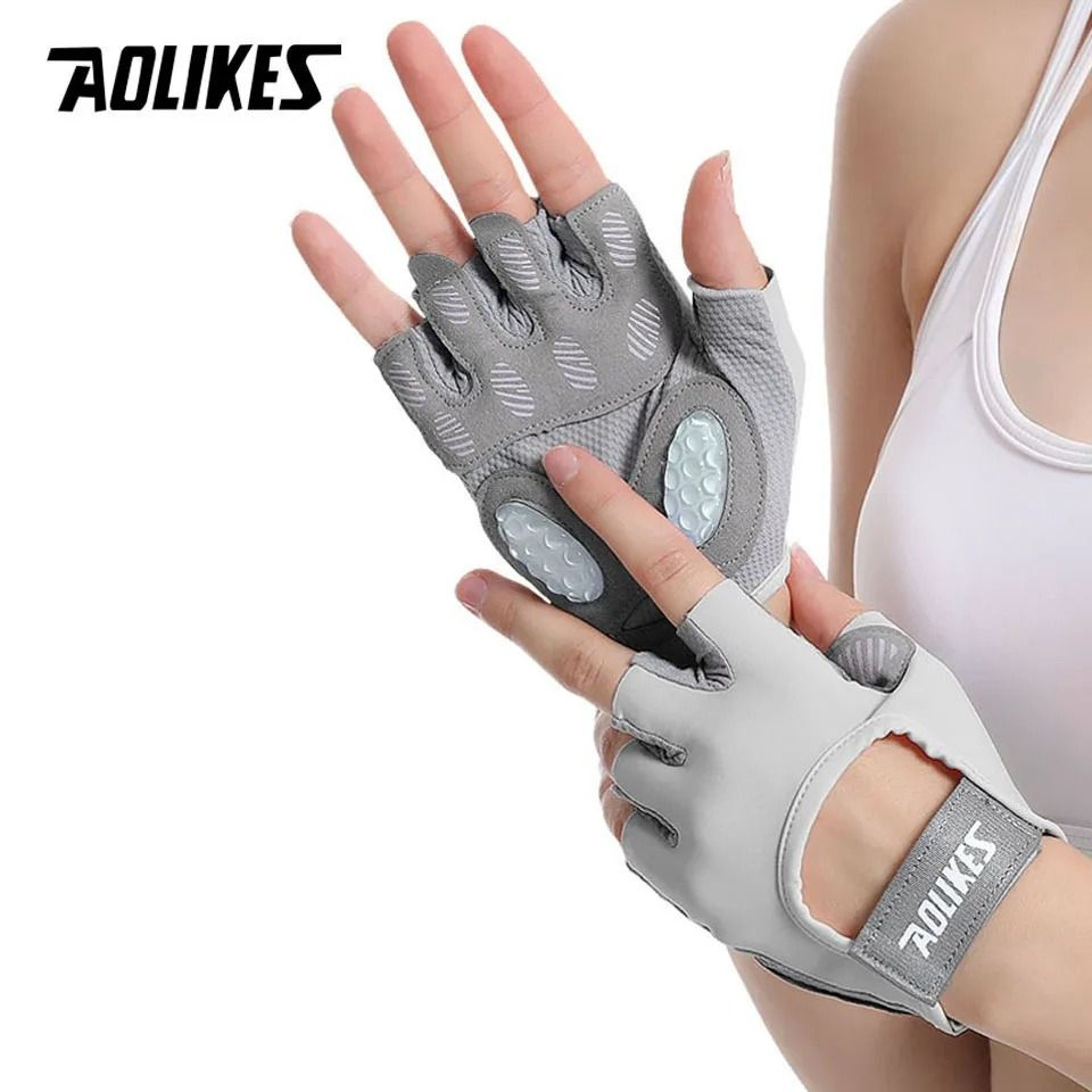 AOLIKES Breathable Weightlifting Gloves For CrossFit Dumbbell Workouts And Strength Training 7