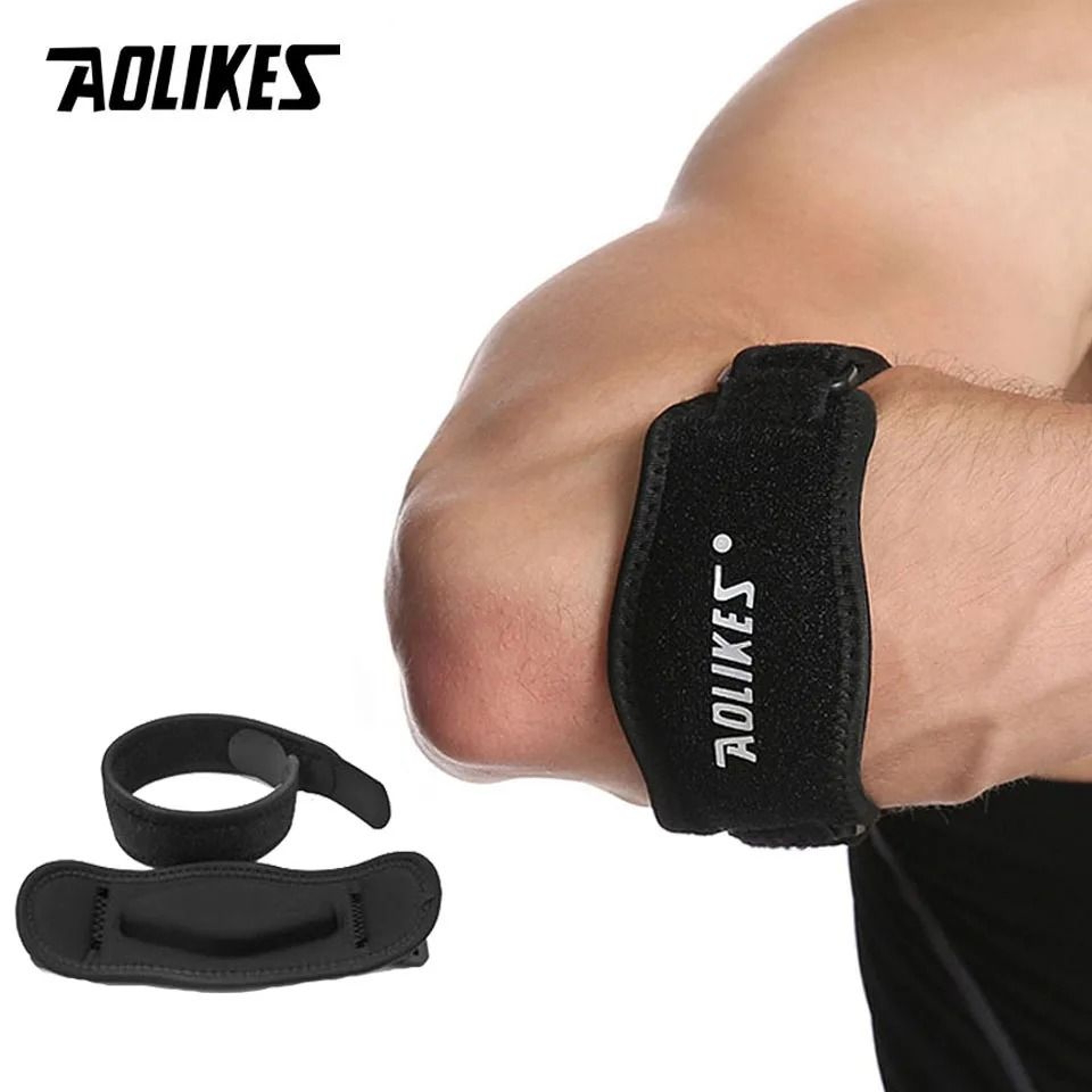 AOLIKES Adjustable Tennis Elbow Brace With Compression Pad For Golf And Sports Support 1