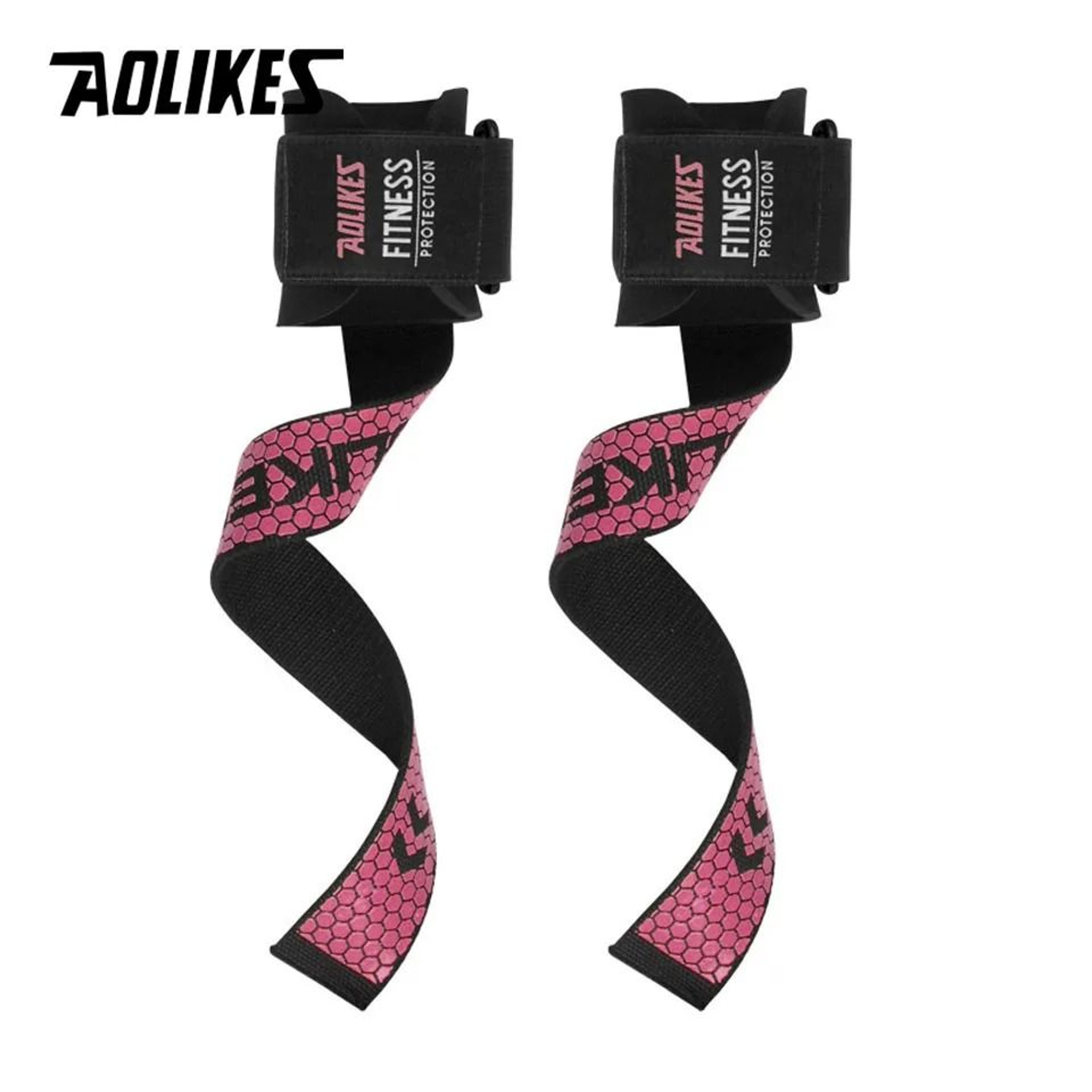 AOLIKES Non Slip Weight Lifting Straps With Gel Grip 7