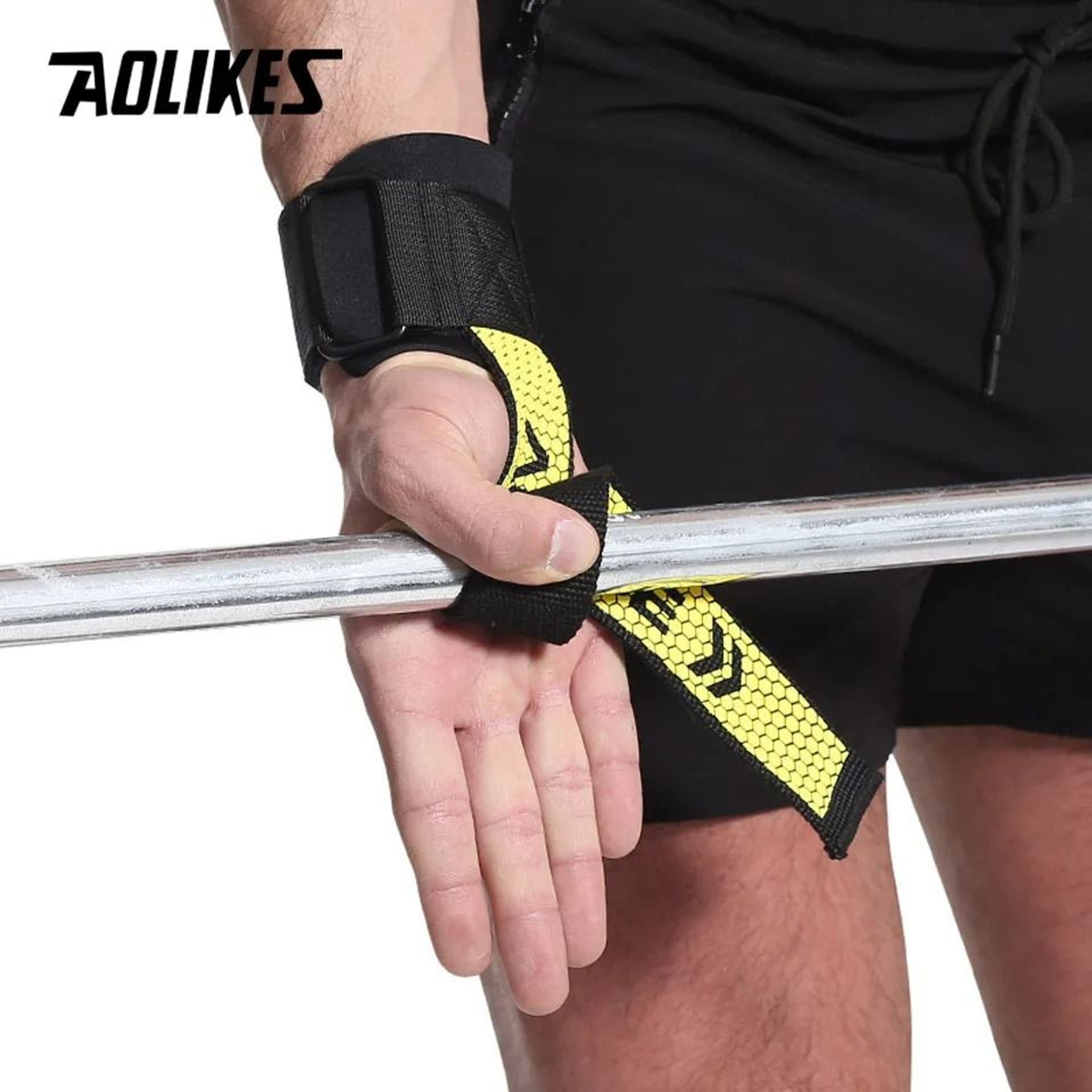 AOLIKES Weight Lifting Grips With Wrist Support 7